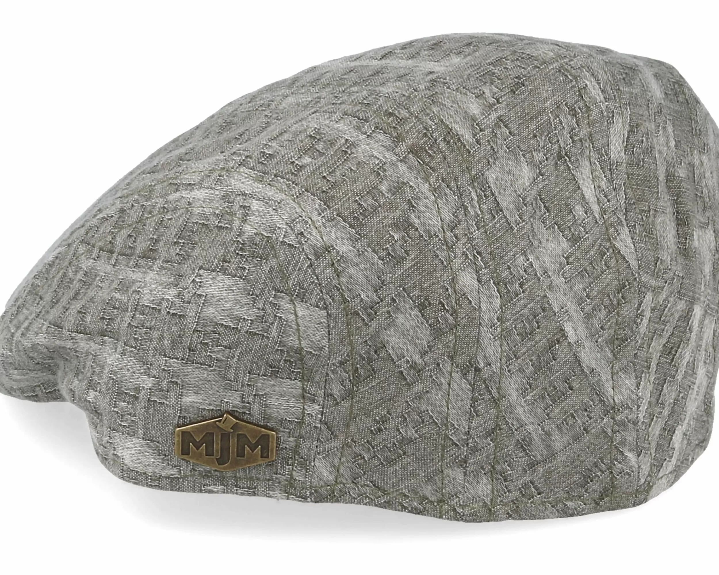 MJM Hats Maddy 100% Cotton Olive Flat Cap - -Unisex Flat Caps