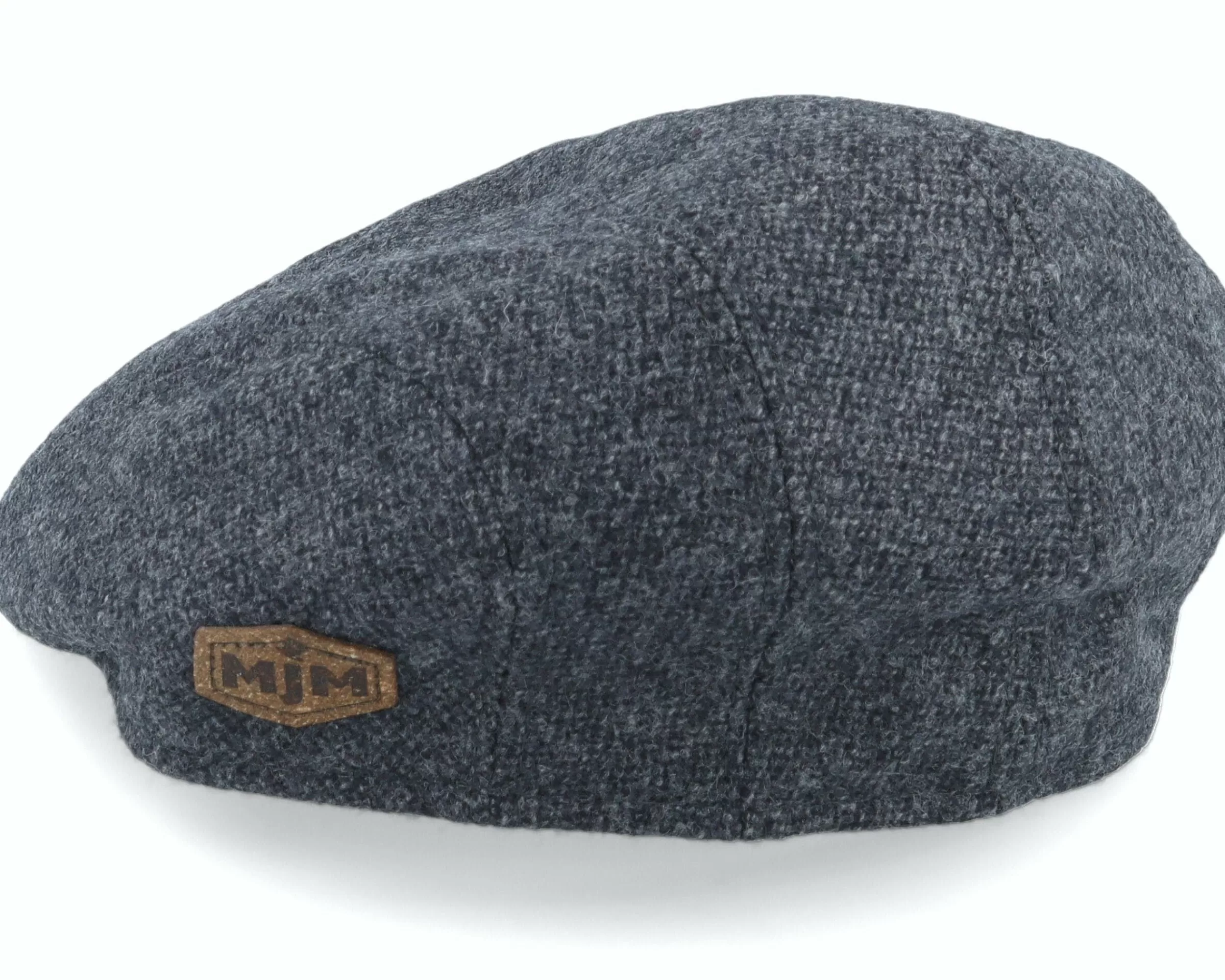 MJM Hats Maddy 32 Organic Wool/Cashmere Anthracite Flat Cap - -Unisex Flat Caps