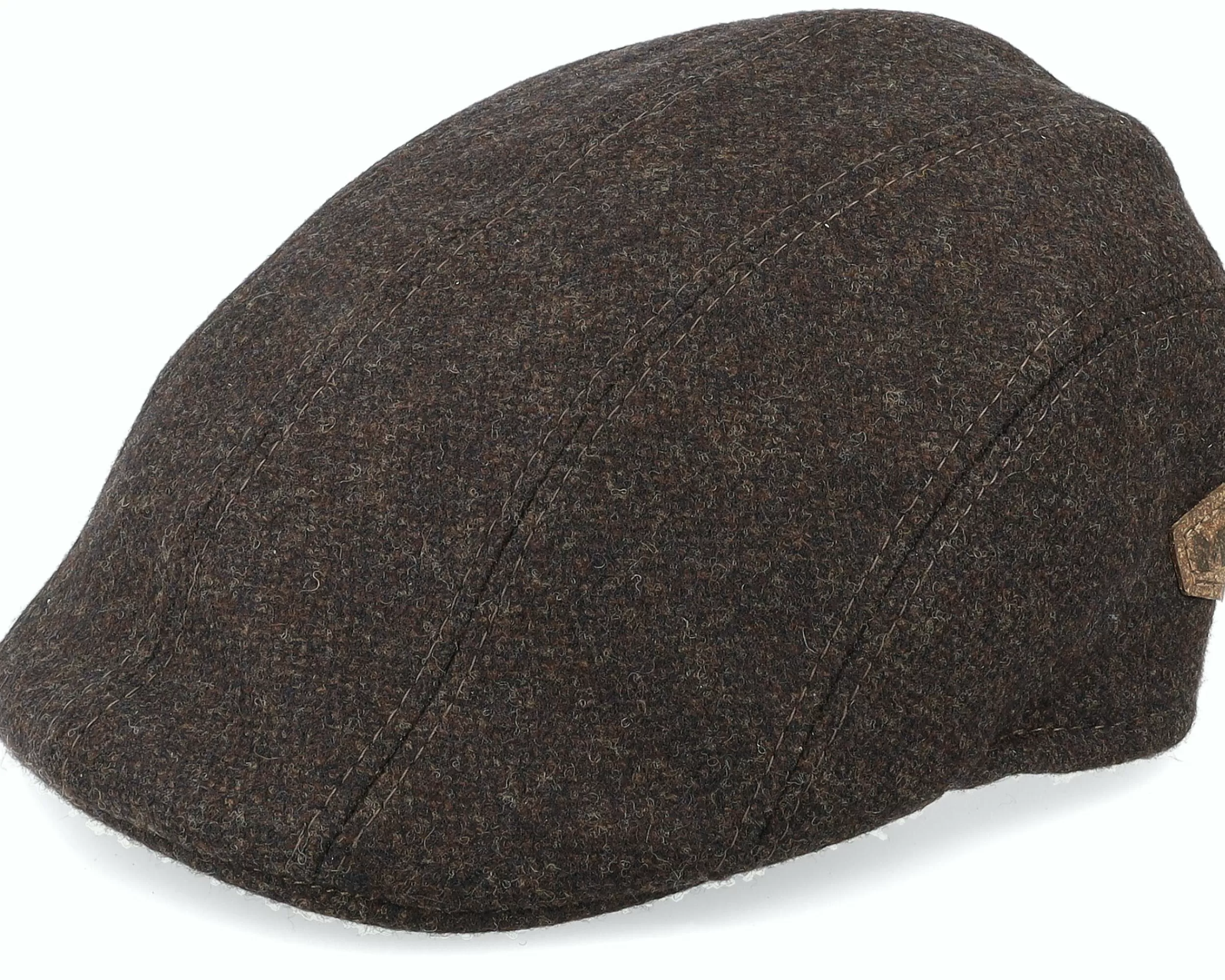MJM Hats Maddy El Eco Merino Wool Brown Flat Cap - -Unisex Flat Caps