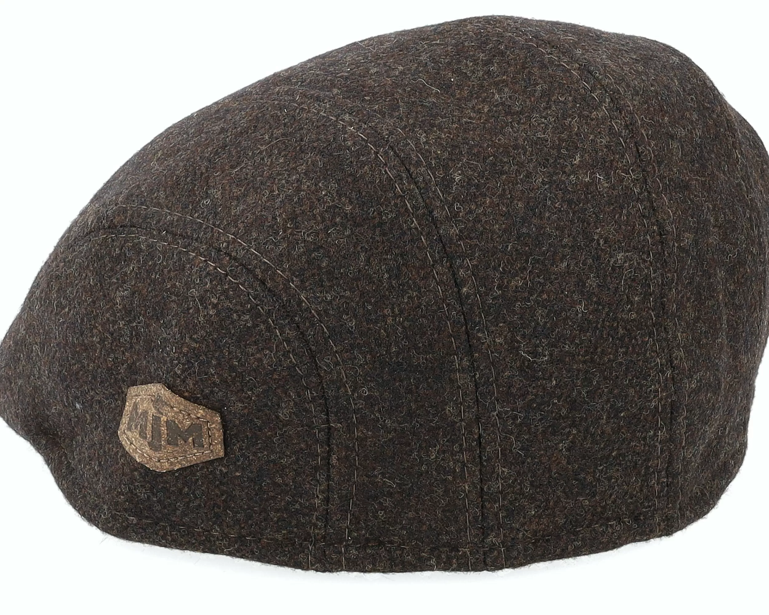 MJM Hats Maddy El Eco Merino Wool Brown Flat Cap - -Unisex Flat Caps