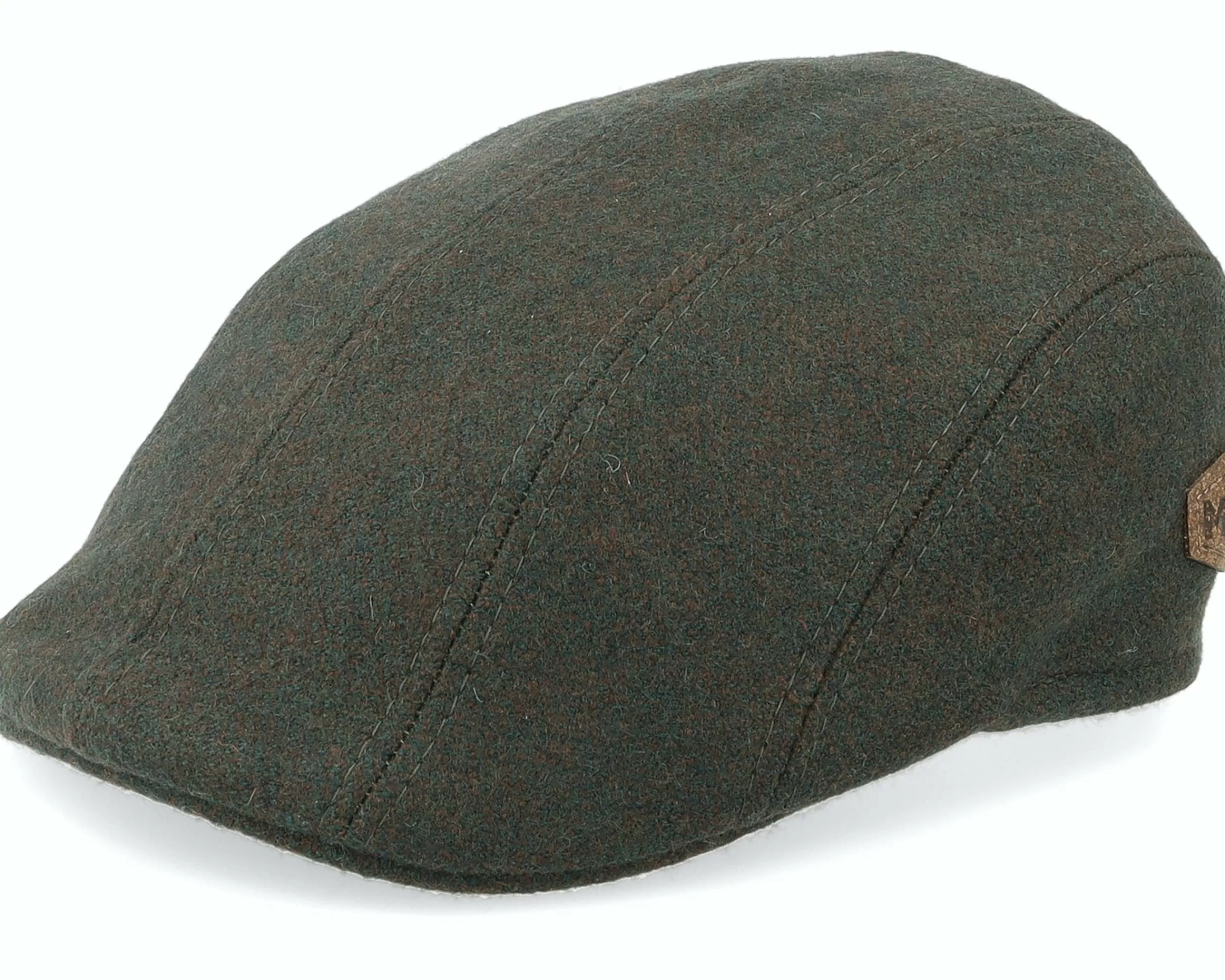 MJM Hats Maddy El Eco Merino Wool Loden Flat Cap - -Unisex Flat Caps