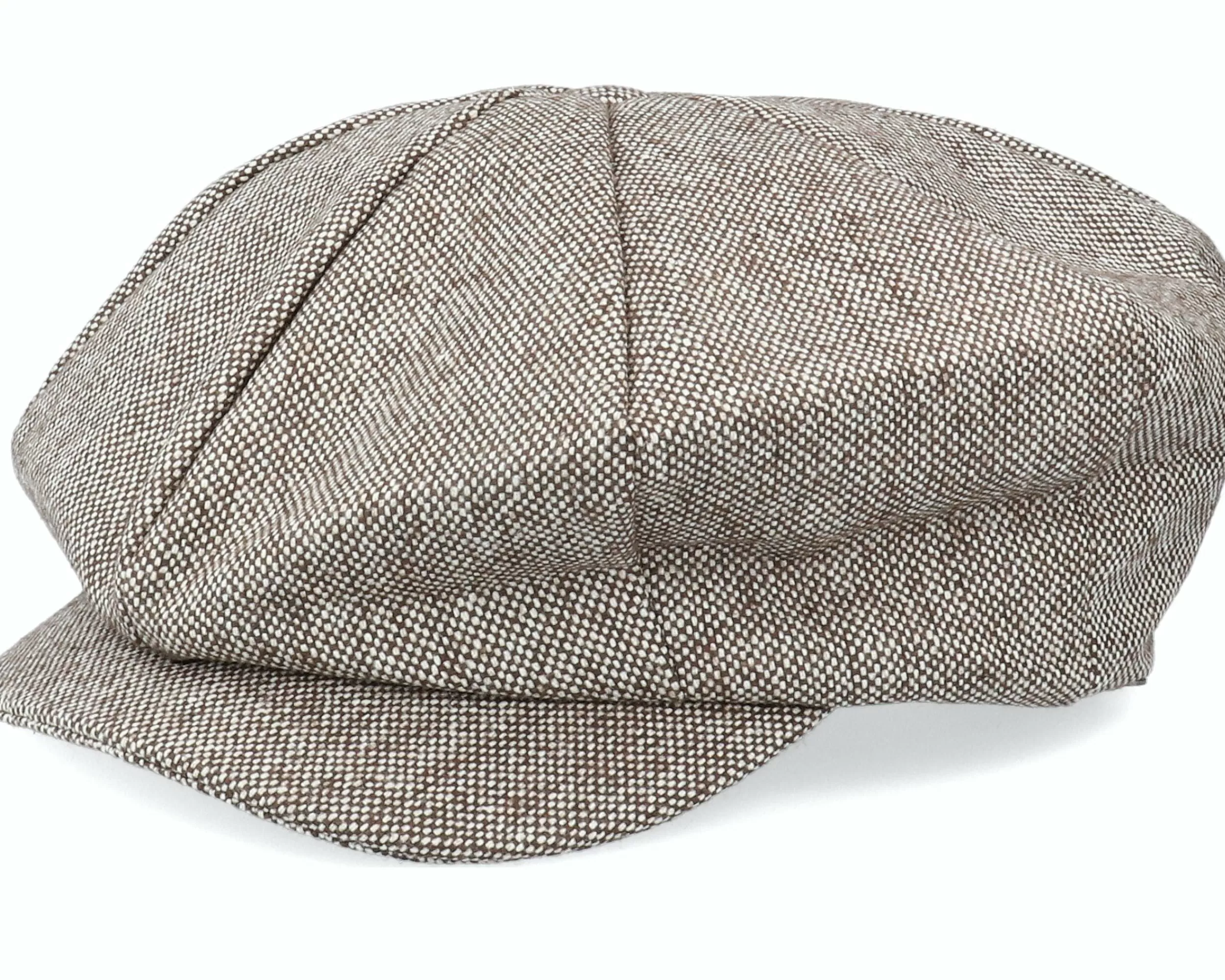 Jaxon & James Marl Tweed Big Apple Brown Flat Cap - -Unisex Flat Caps