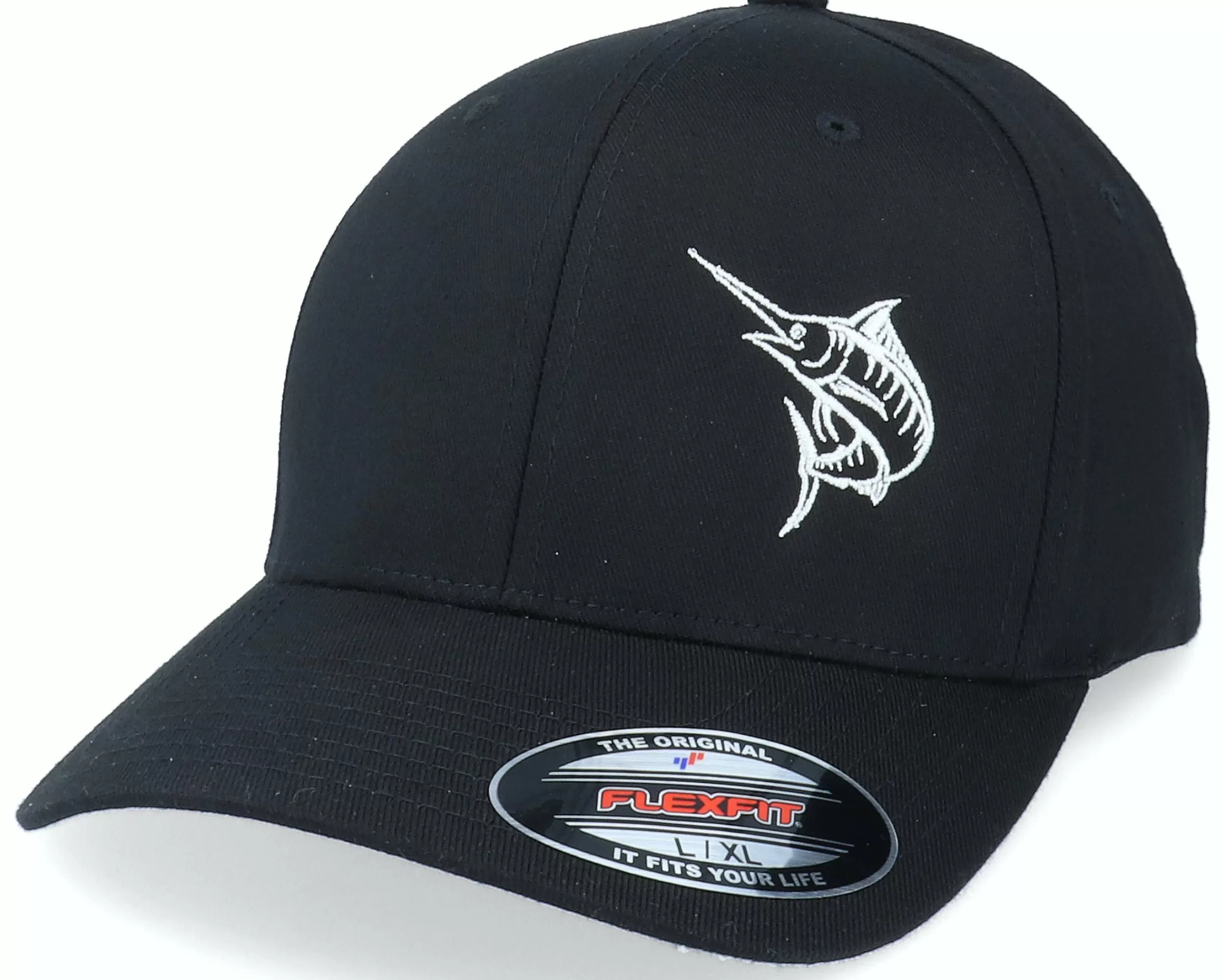 Skillfish Marlin Fishing Black Flexfit - -Unisex Flexfit