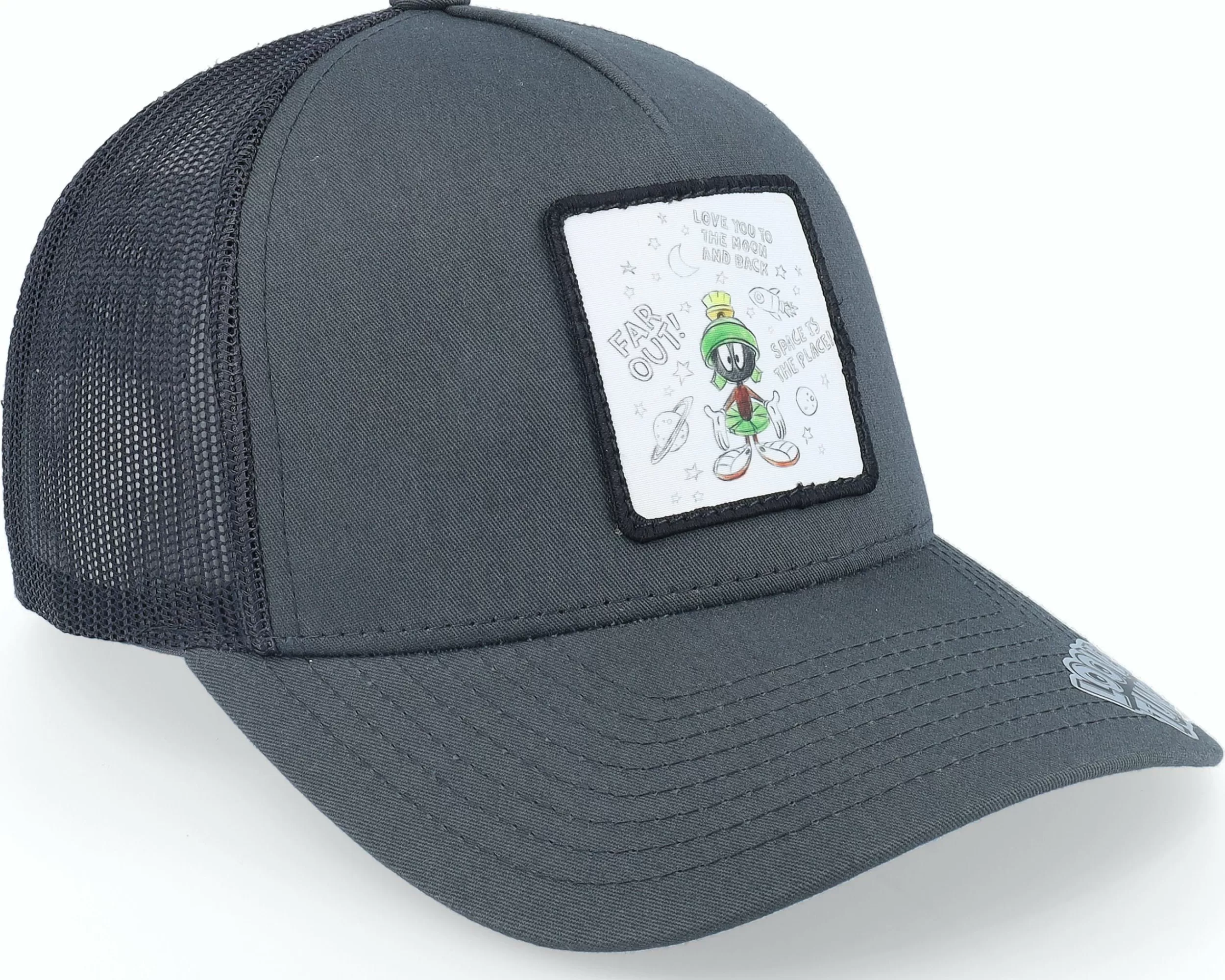 Looney Tunes Martian Writing Grey Trucker - -Unisex Trucker