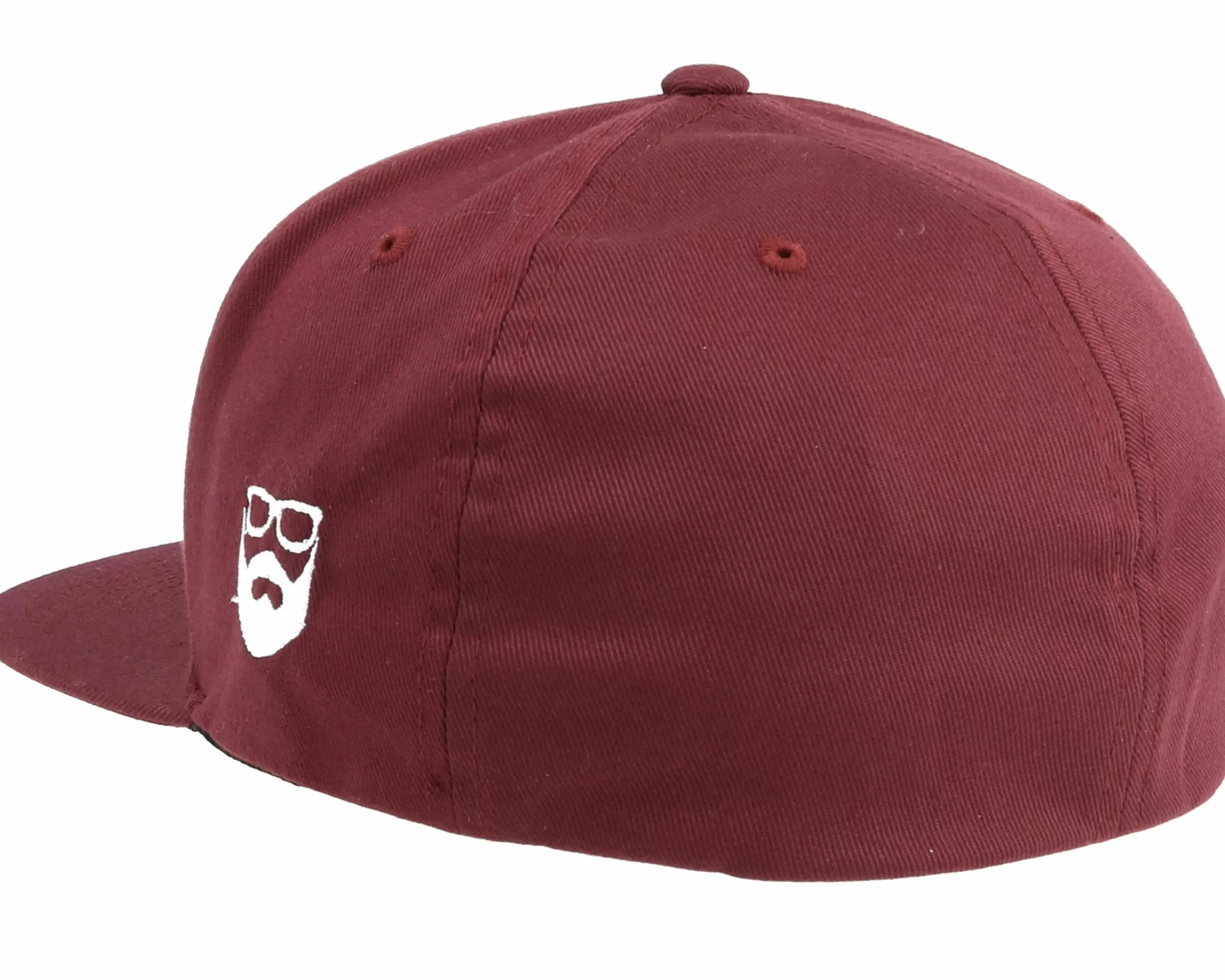 Bearded Man Mc Patch Maroon Fitted - -Unisex Fitted