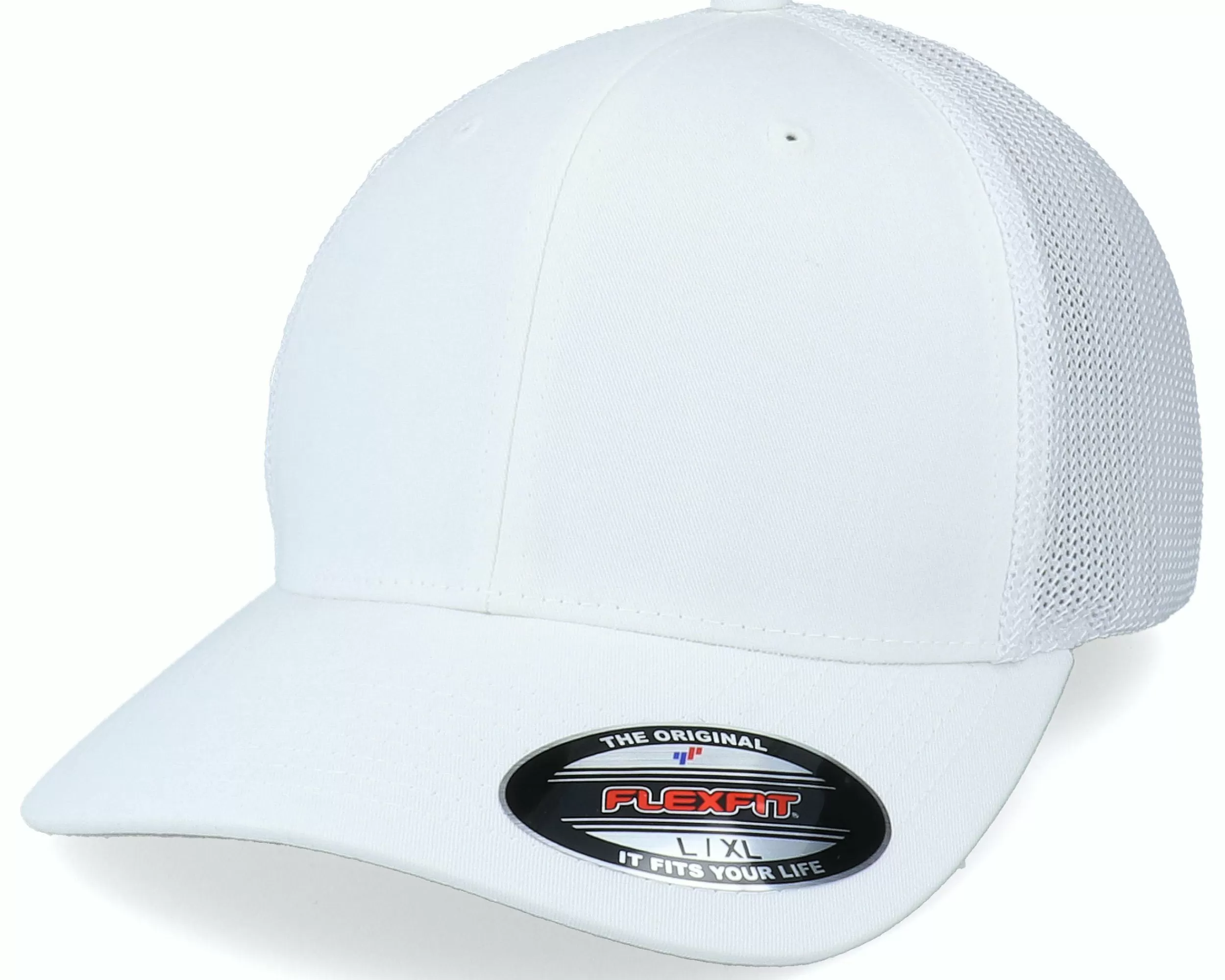 Flexfit Mesh White Trucker - -Unisex Flexfit