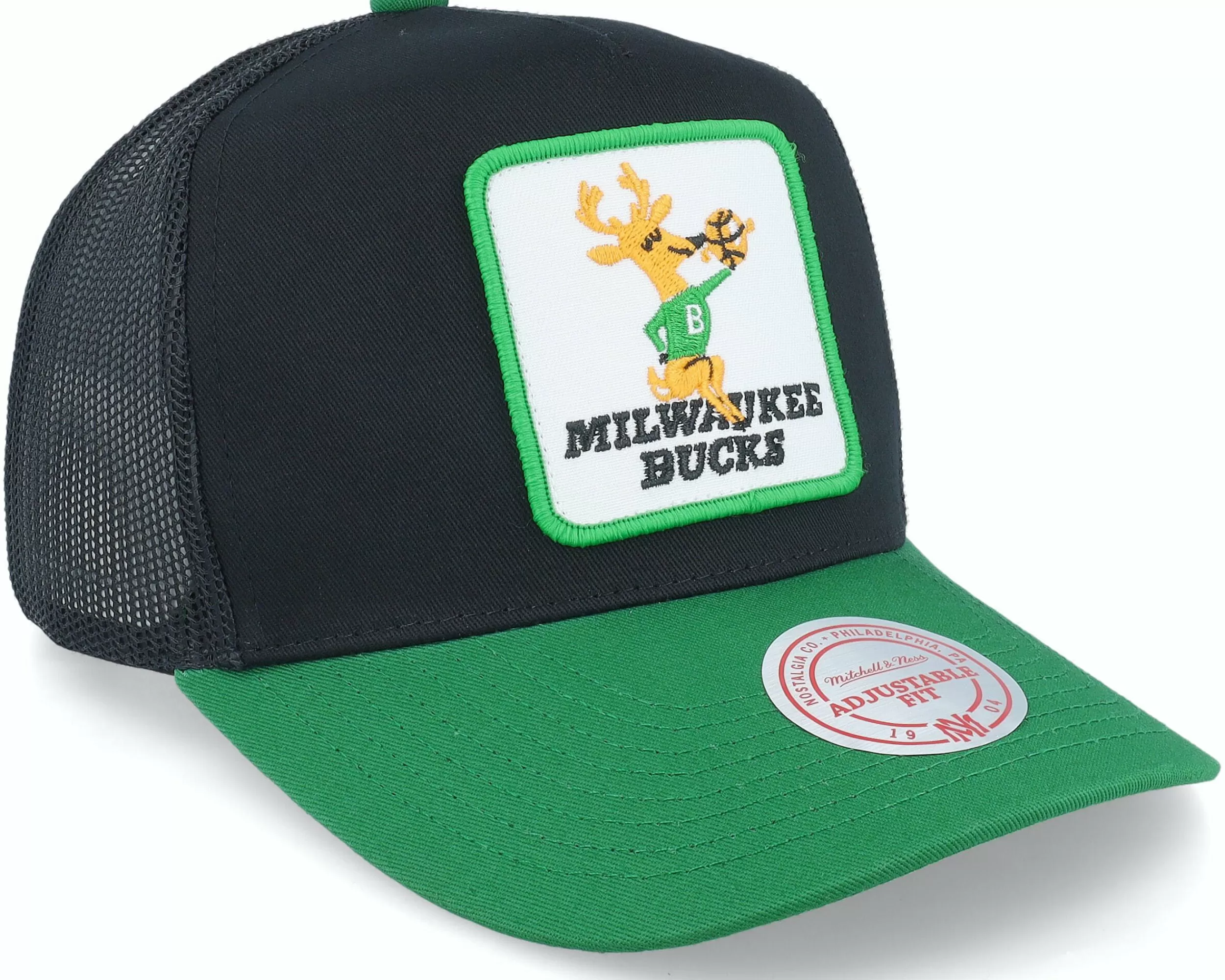 Mitchell & Ness Milwaukee Bucks Truck It Hwc Black Trucker - -Unisex Trucker