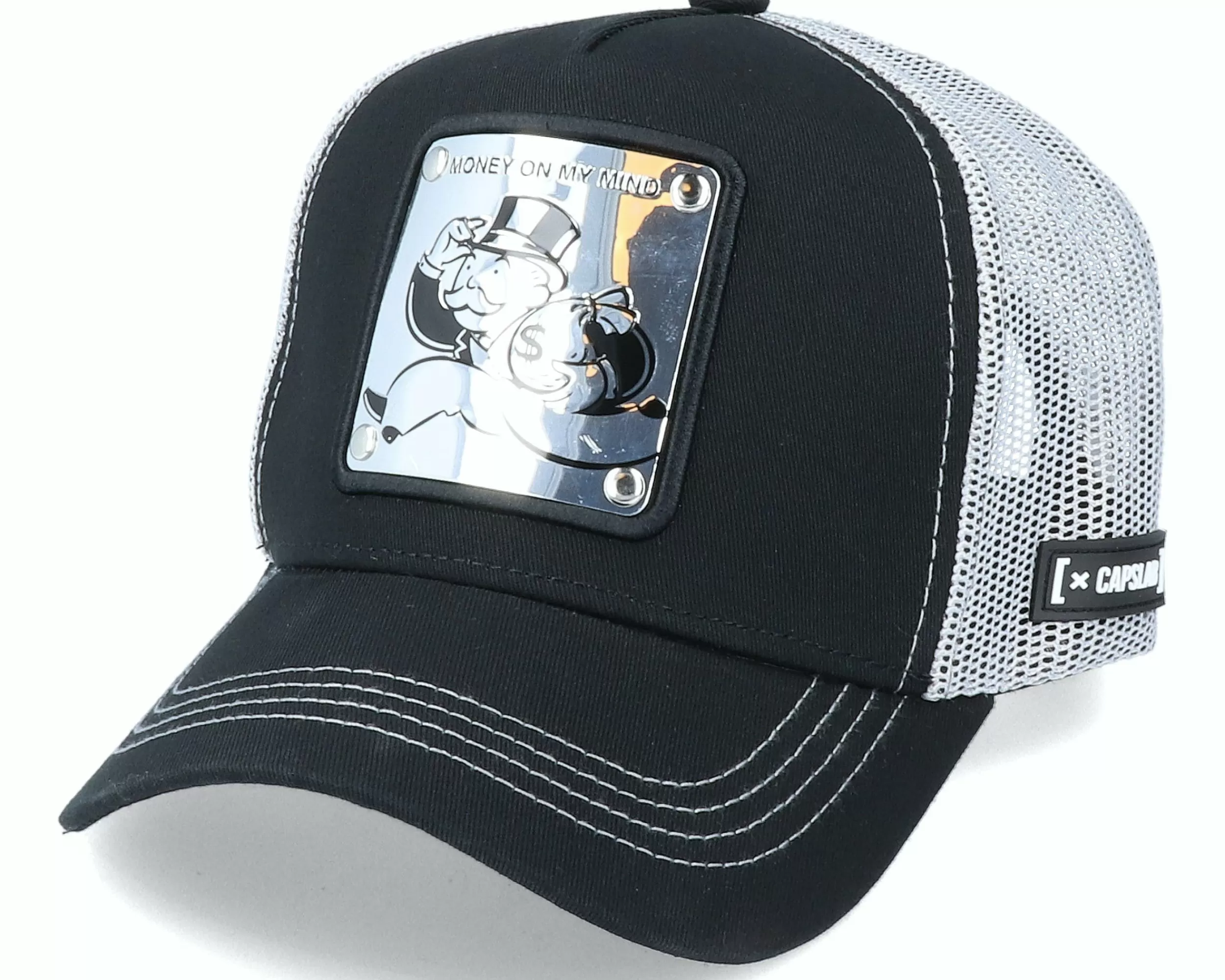 Capslab Monopoly Black/Grey Trucker - -Unisex Trucker