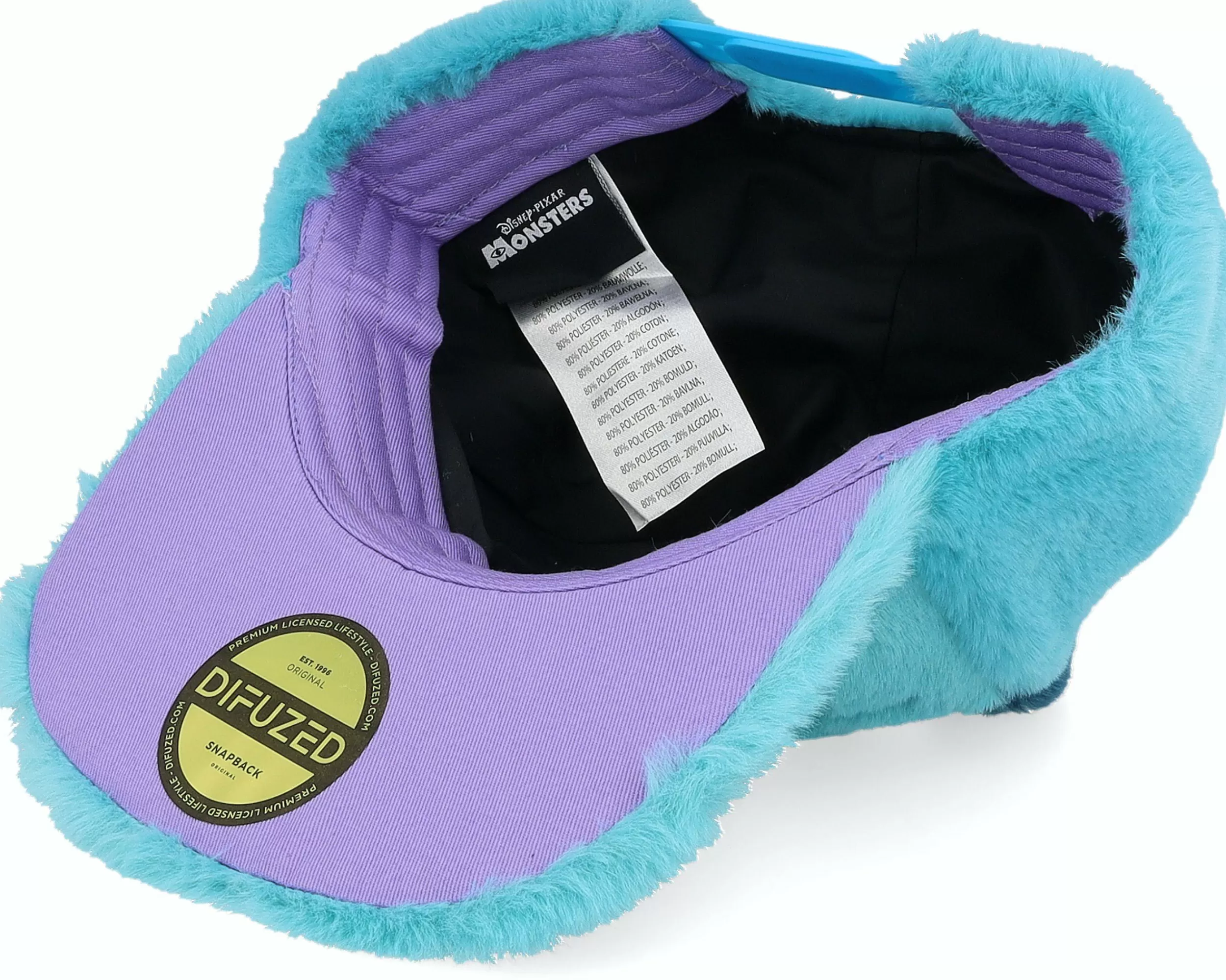 Difuzed Monsters Inc Novelty Cap (James) Multicolor Snapback - -Unisex Snapback
