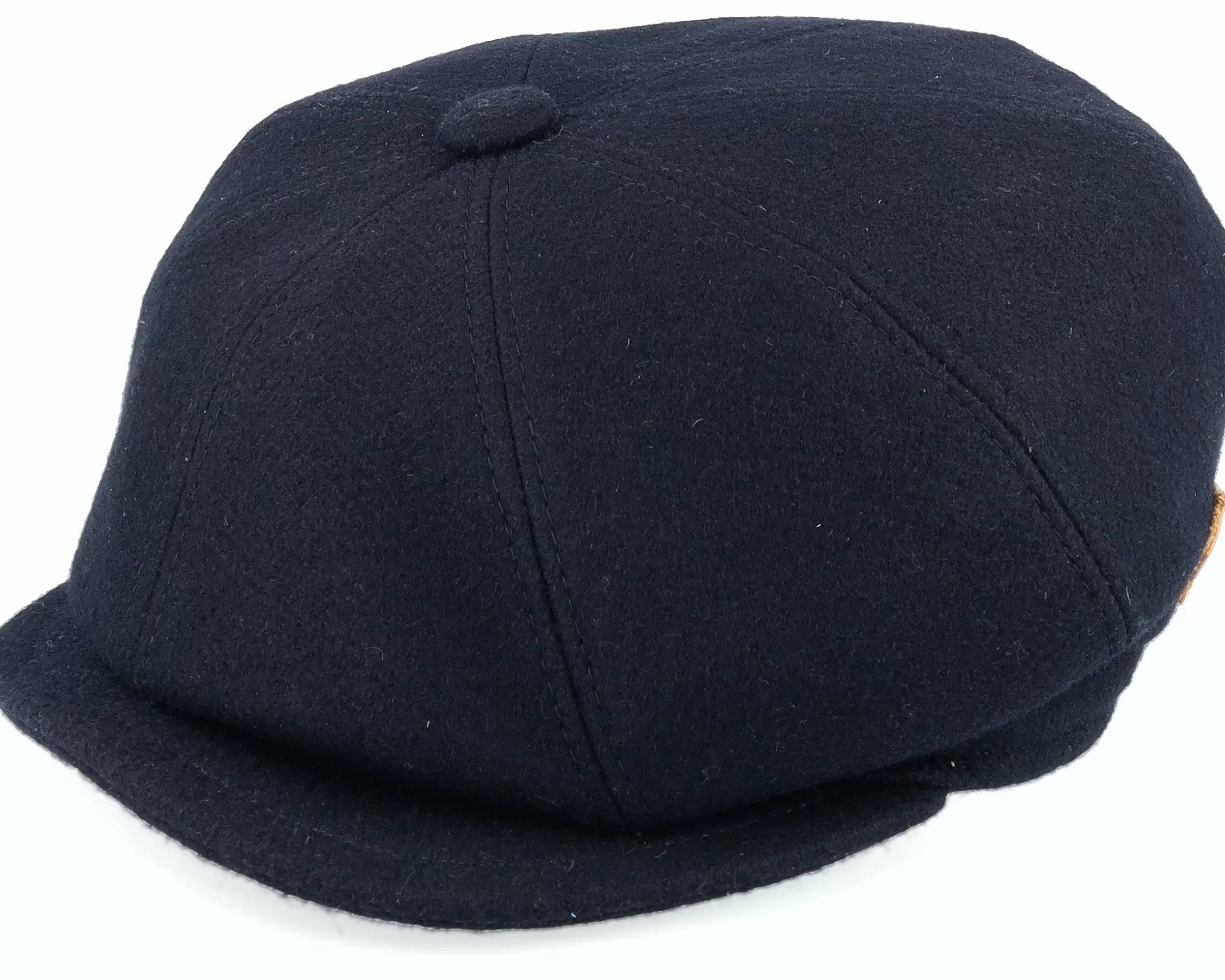 MJM Hats Montreal Eco Merino Wool Black Flat Cap - -Unisex Flat Caps