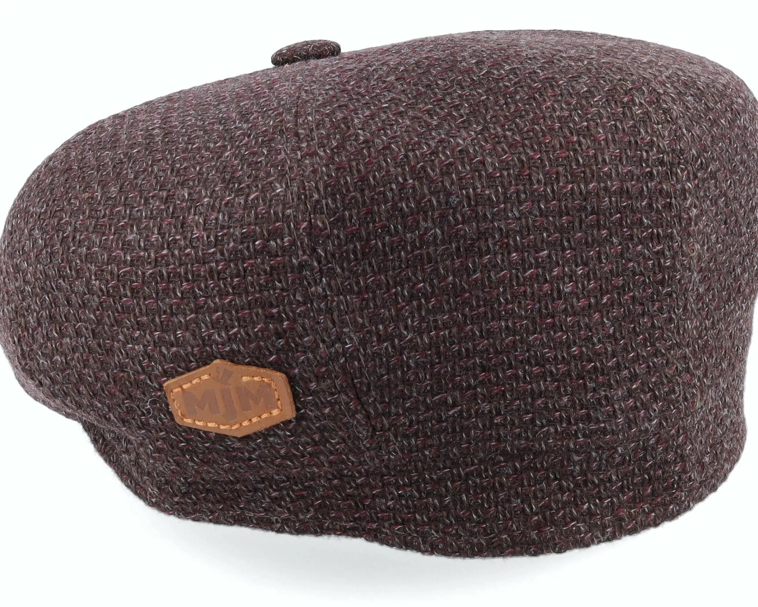 MJM Hats Montreal Virgin Wool Brown Flat Cap - -Unisex Flat Caps