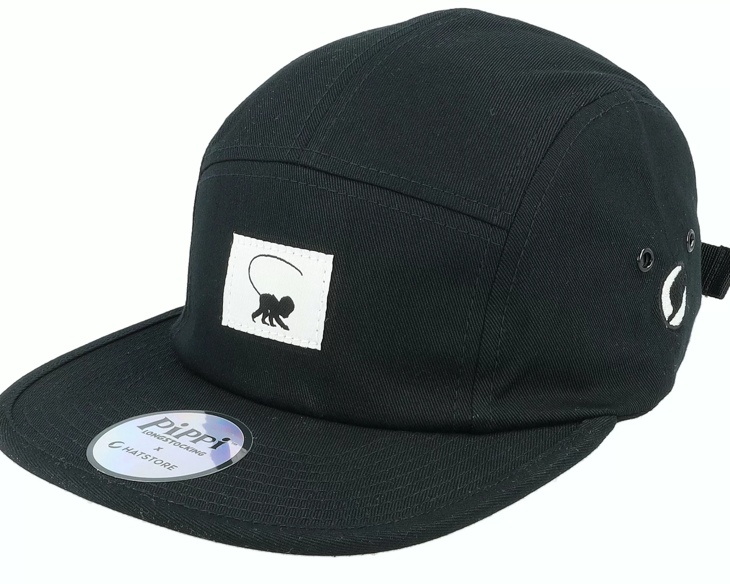 Pippi Longstocking Mr Nilsson Silhouette Black 5-Panel - -Unisex 5-Panel