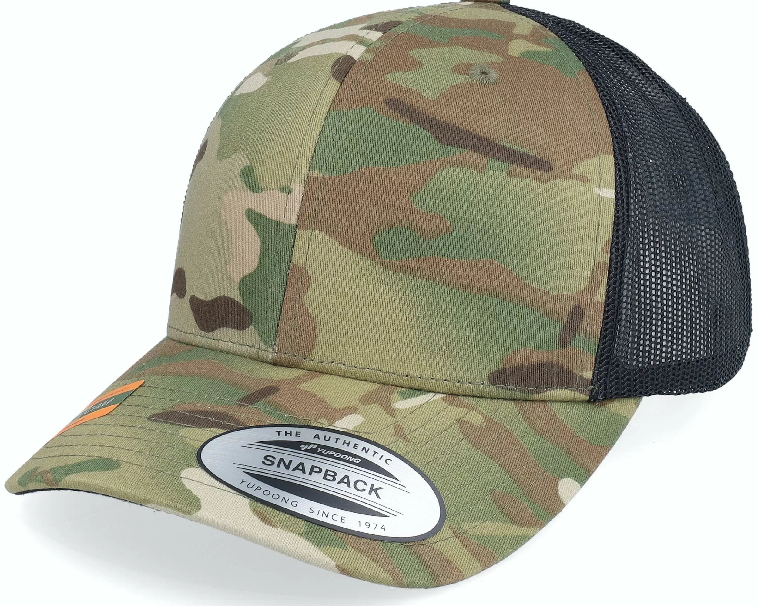 Yupoong Multicam Camo/Black Trucker - -Unisex Trucker