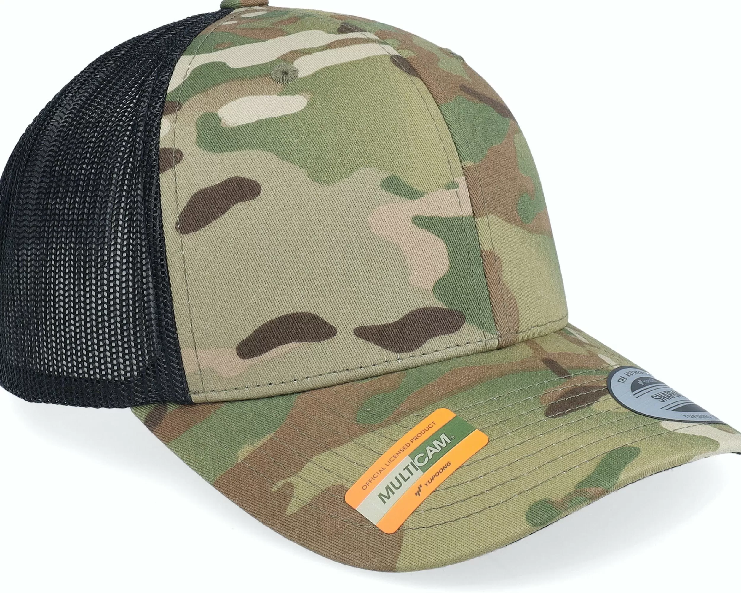 Yupoong Multicam Camo/Black Trucker - -Unisex Trucker