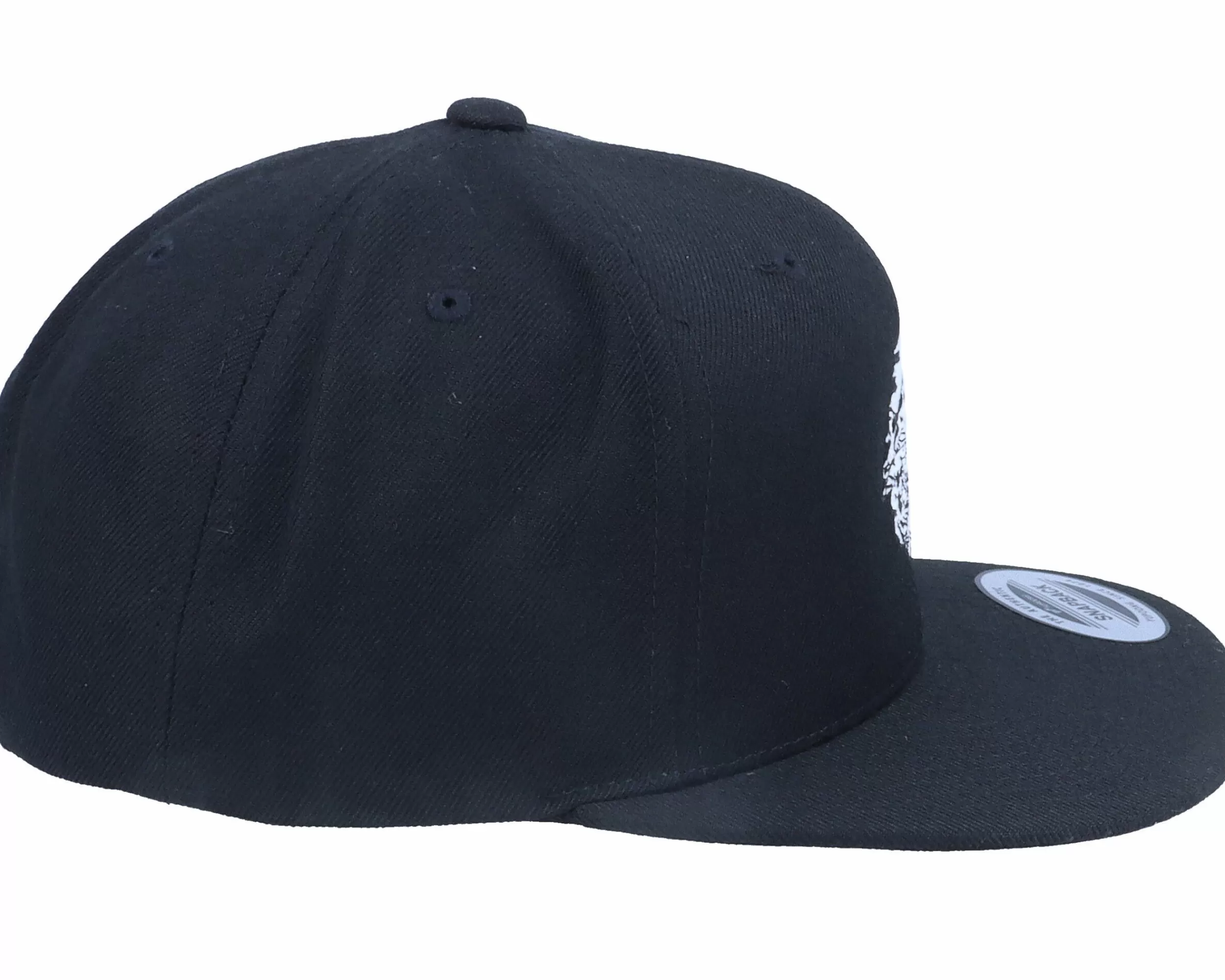 Iconic Mushrooms Flying High Black Snapback - -Unisex Snapback