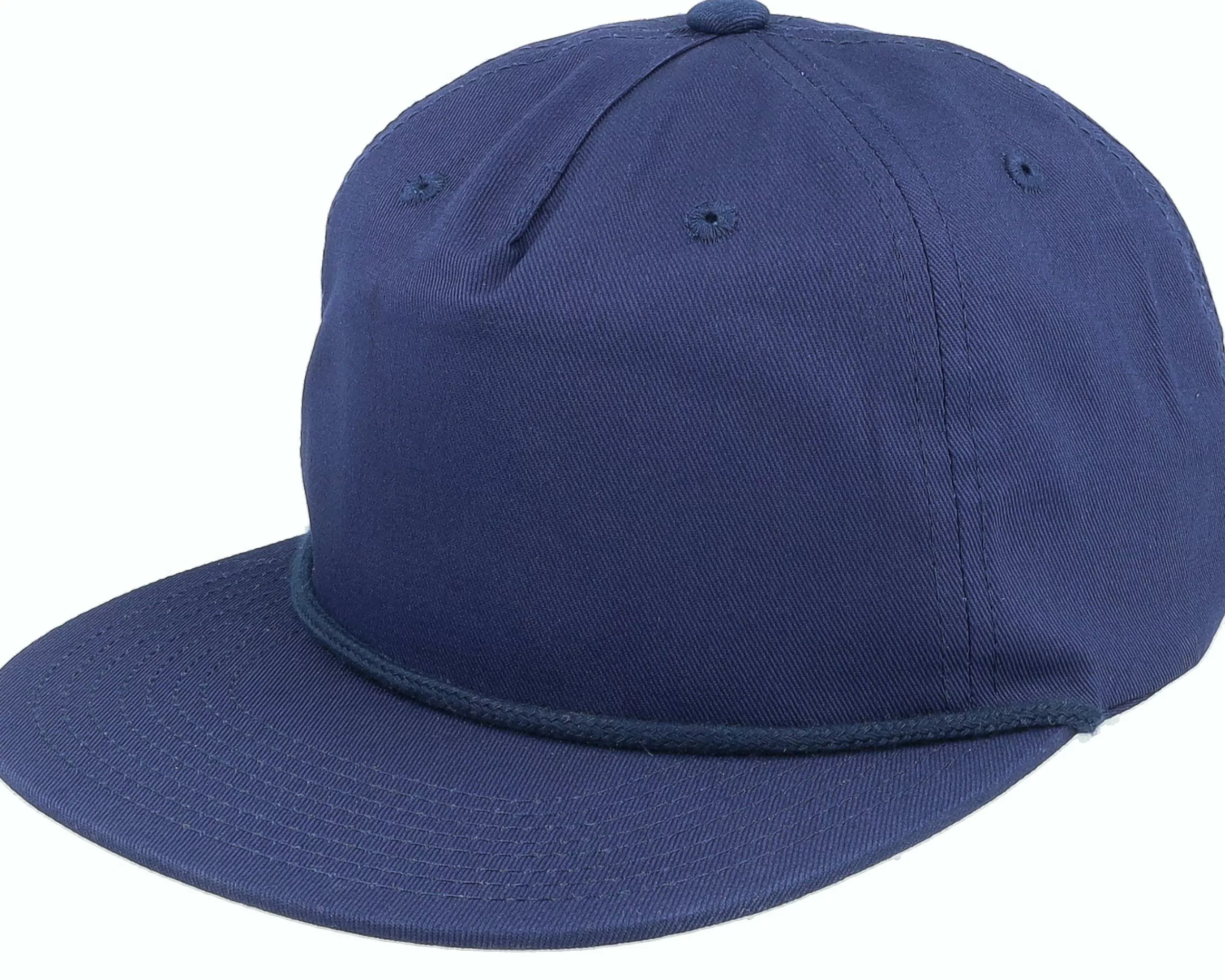 Equip Navy Rope 5-Panel Snapback - -Unisex Snapback