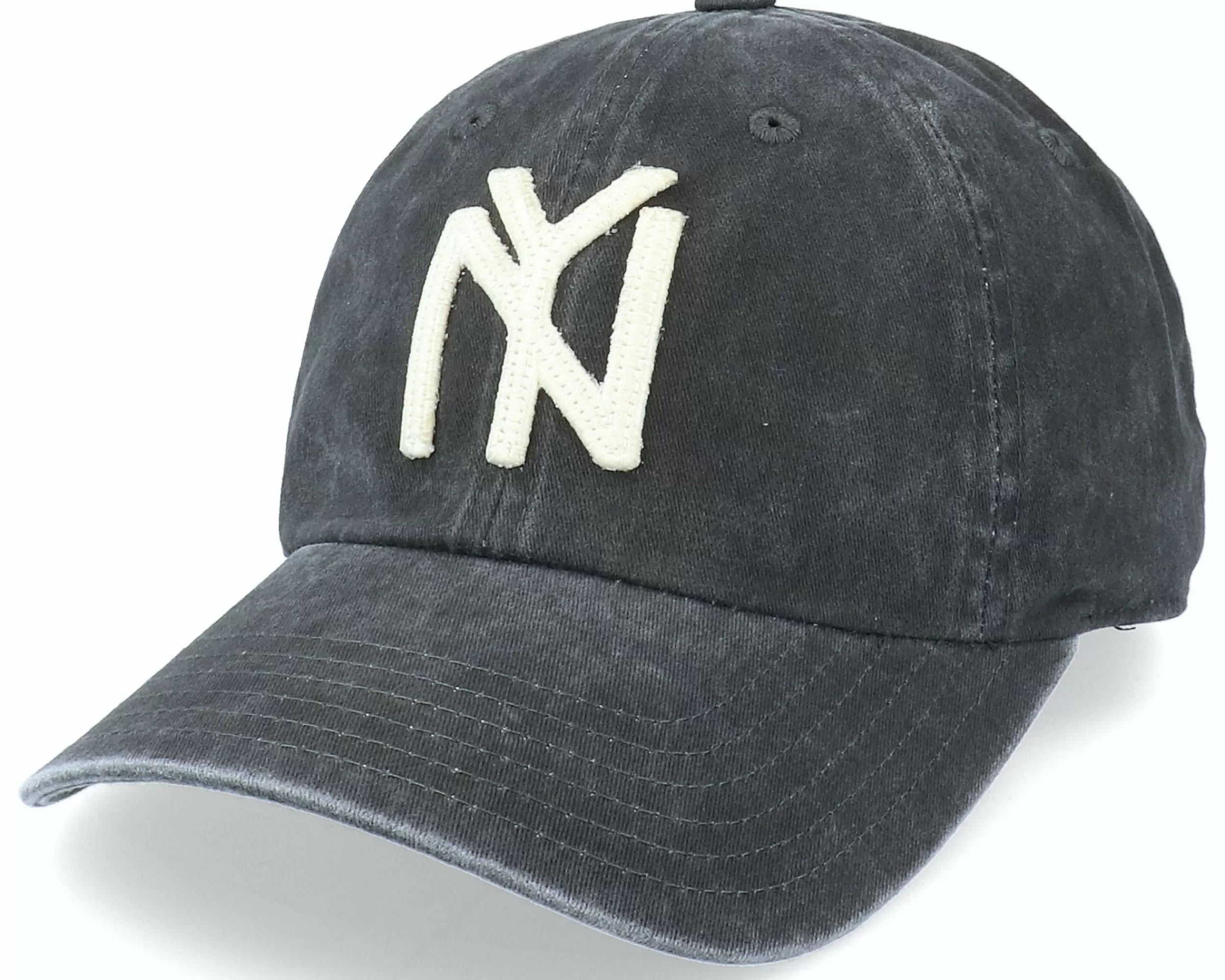 American Needle New York Black Yankees Archive Black Dad Cap - -Unisex Dad Cap