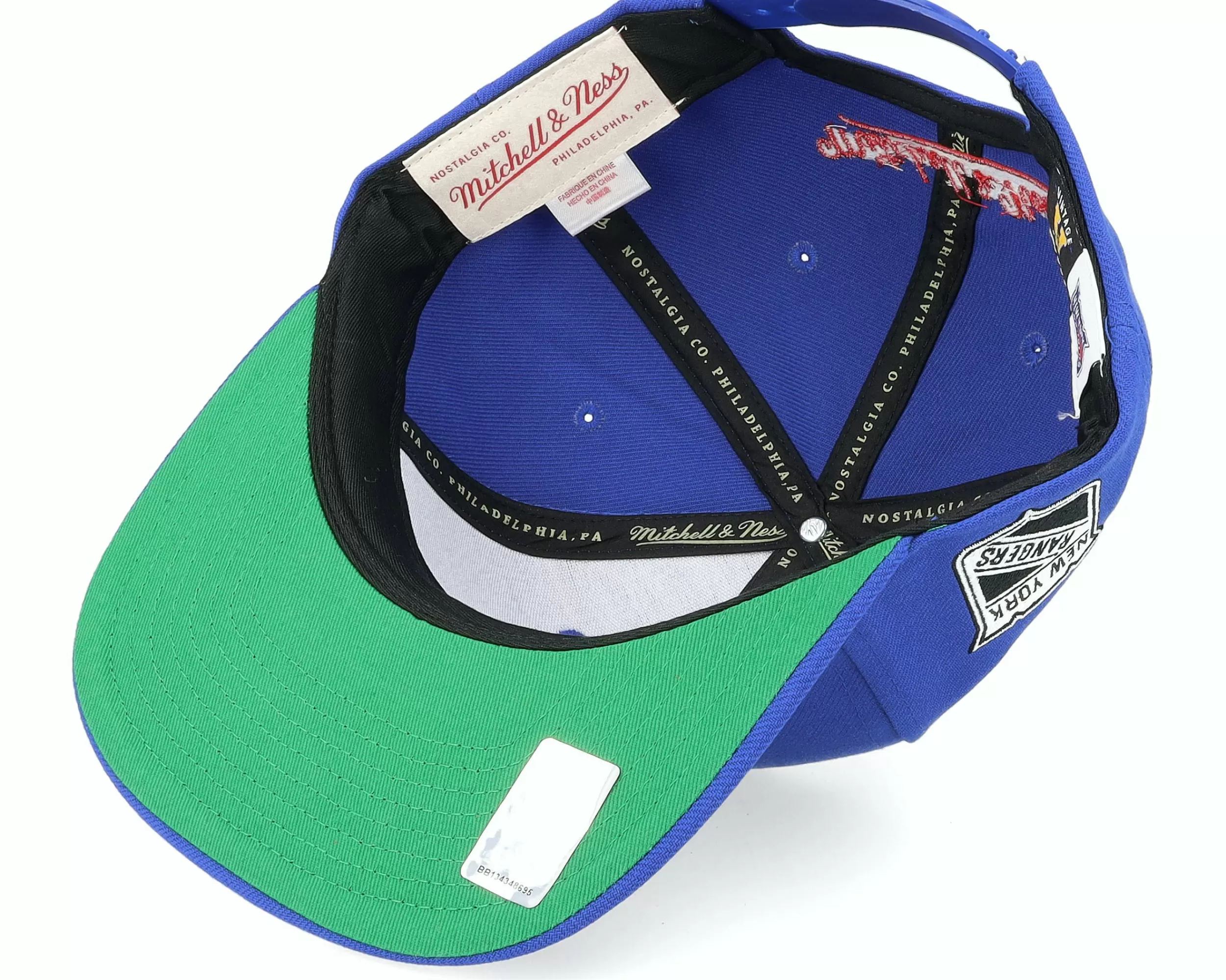 Mitchell & Ness New York Rangers Alternate Flip Blue Snapback - -Unisex Snapback