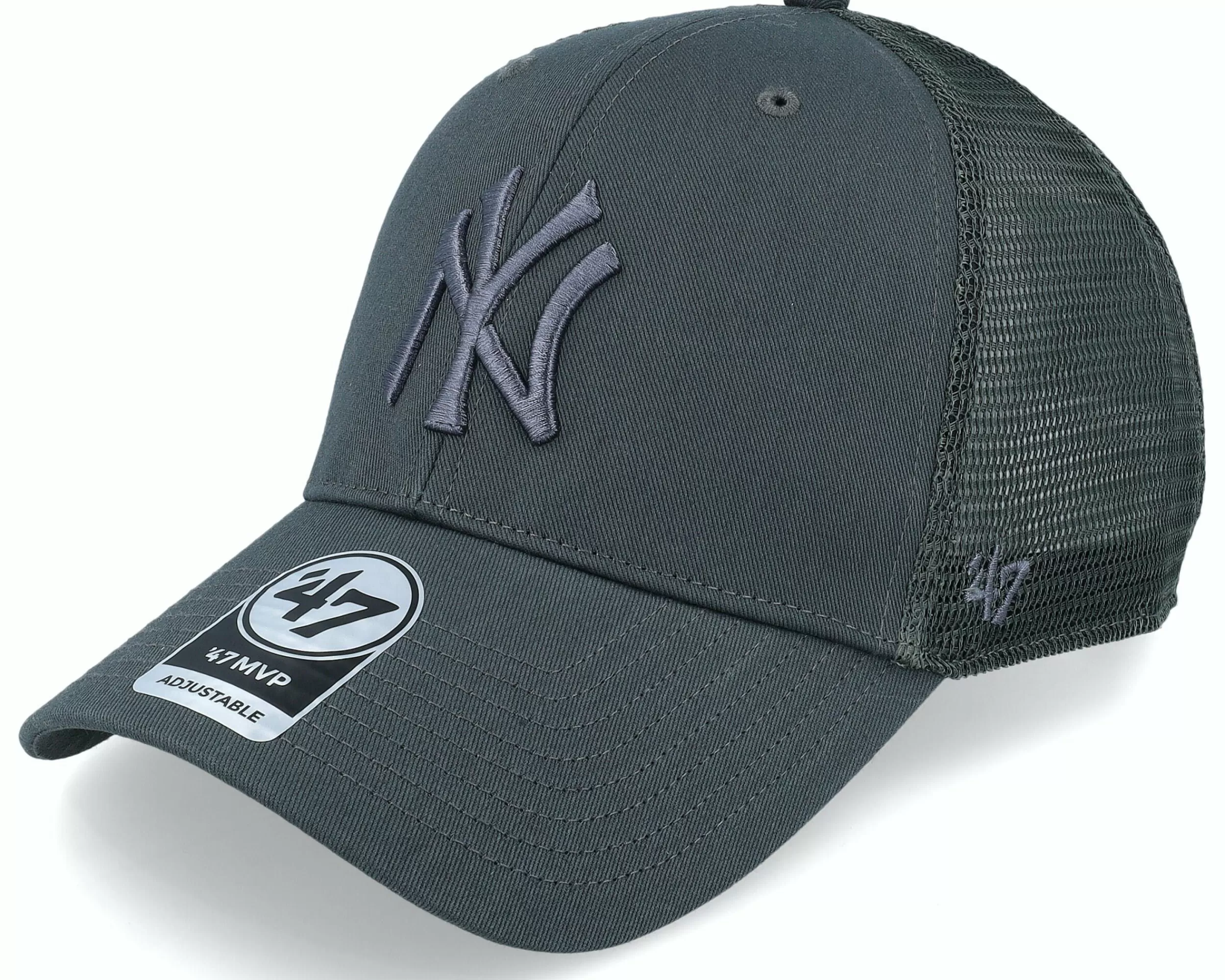 47 Brand New York Yankees Branson Mvp Charcoal Trucker - -Unisex Trucker