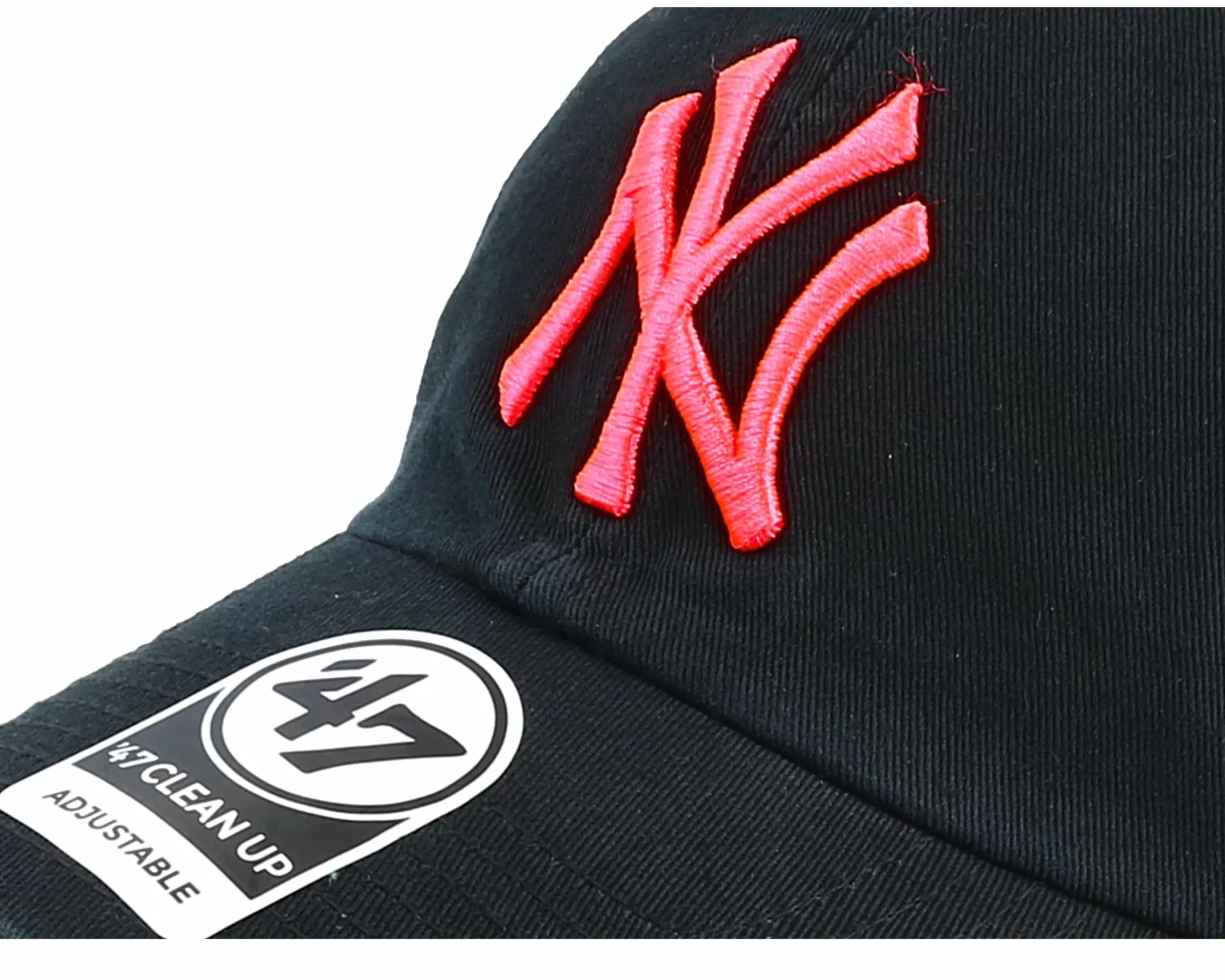 47 Brand New York Yankees Clean Up Black/Pink Adjustable - -Unisex Dad Cap
