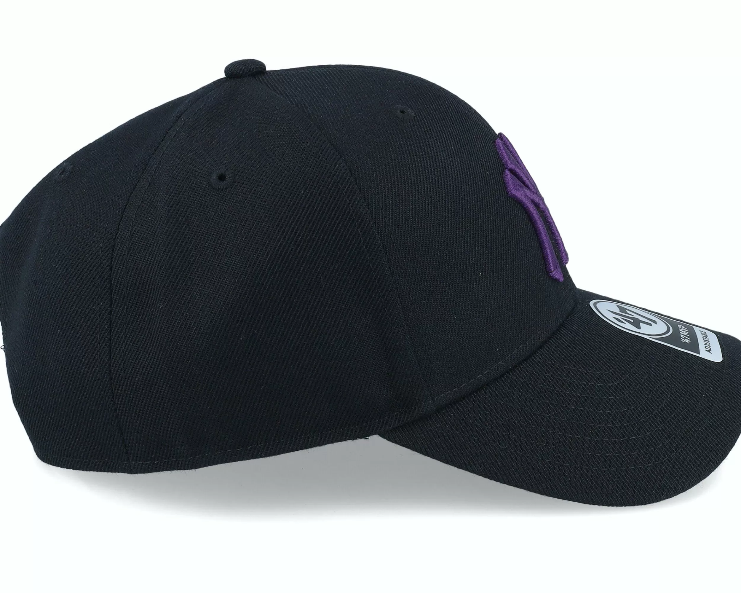 47 Brand New York Yankees Mvp Black/Purple Adjustable - -Unisex Snapback