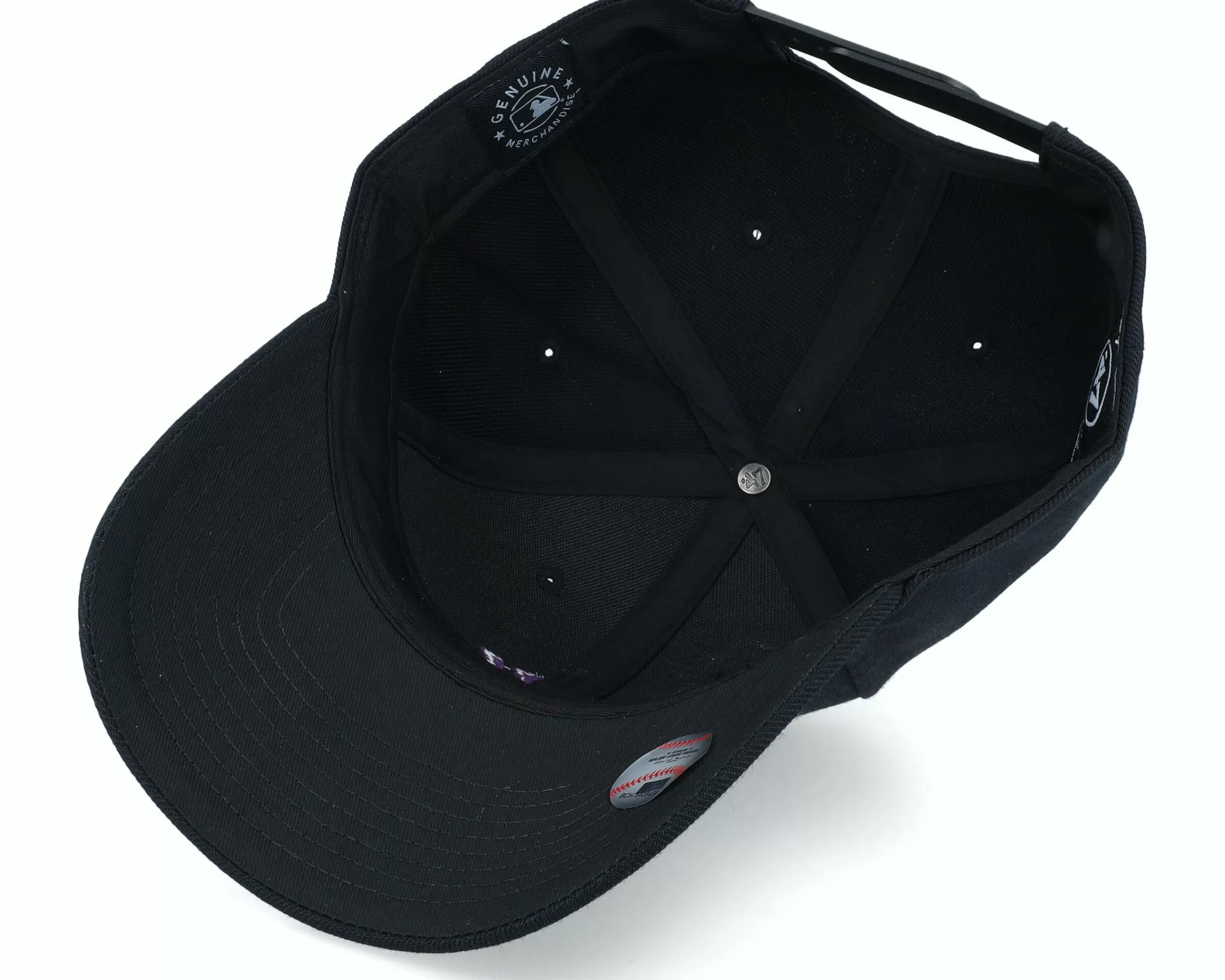 47 Brand New York Yankees Mvp Black/Purple Adjustable - -Unisex Snapback