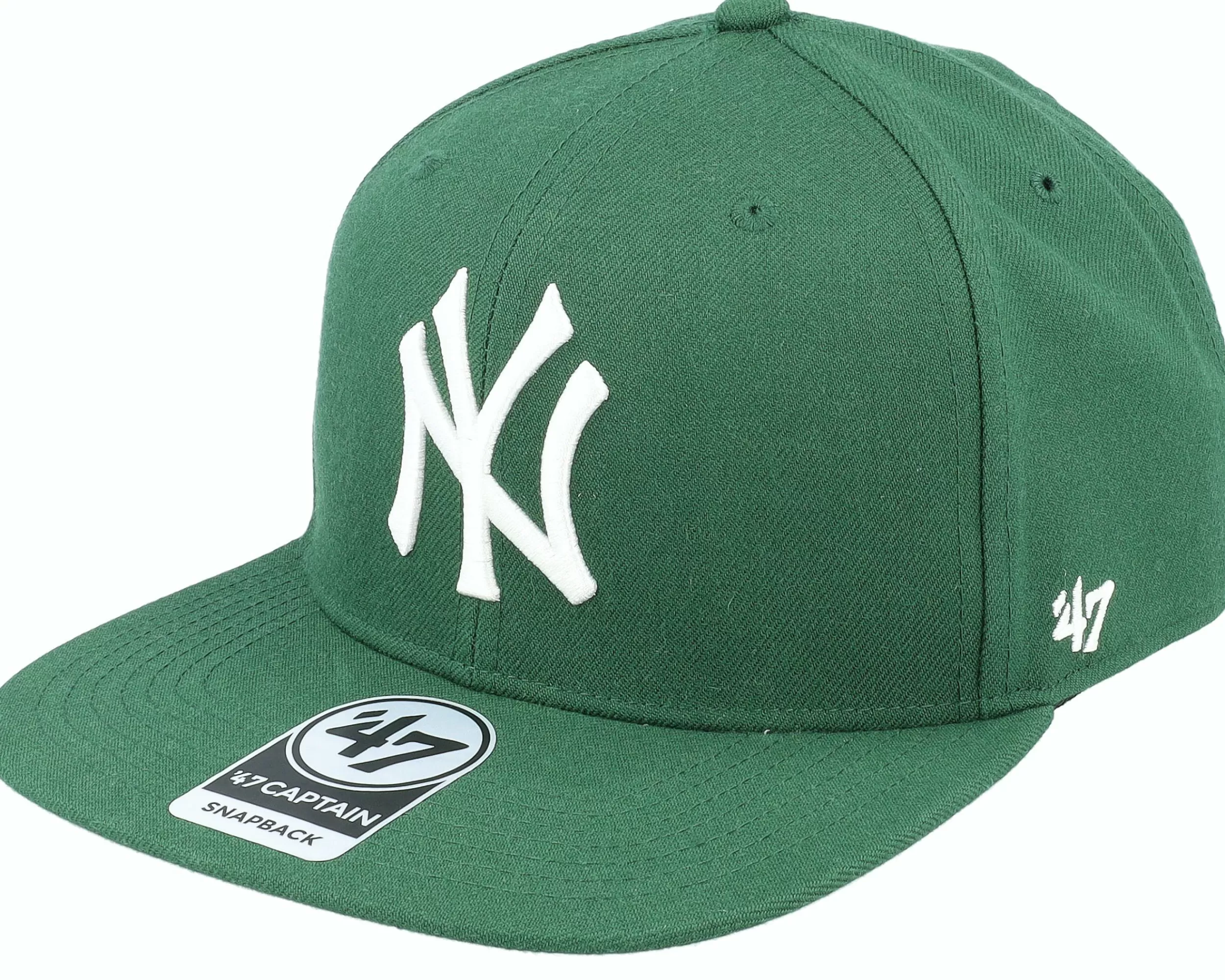 47 Brand New York Yankees No Shot Captain Dark Green Snapback - -Unisex Snapback