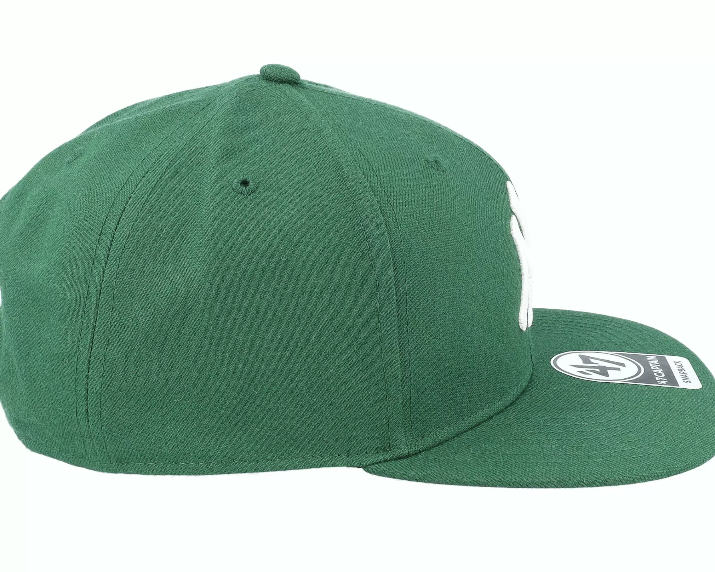 47 Brand New York Yankees No Shot Captain Dark Green Snapback - -Unisex Snapback