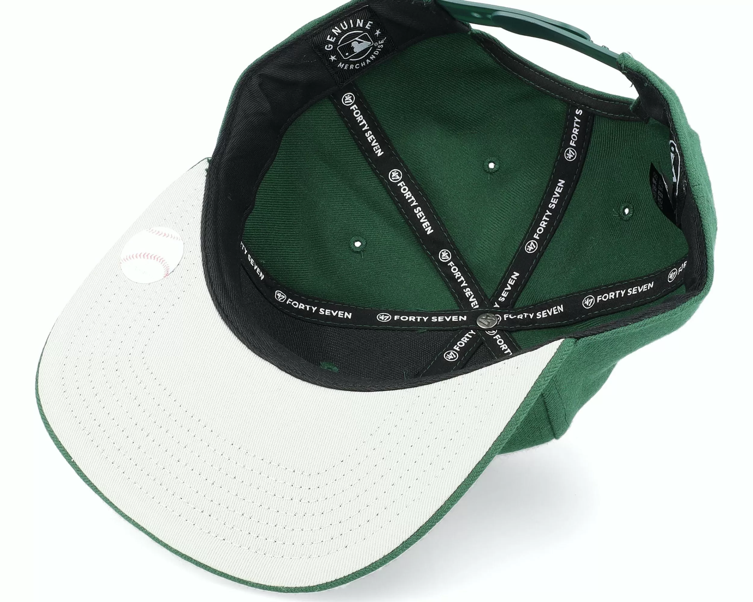 47 Brand New York Yankees No Shot Captain Dark Green Snapback - -Unisex Snapback