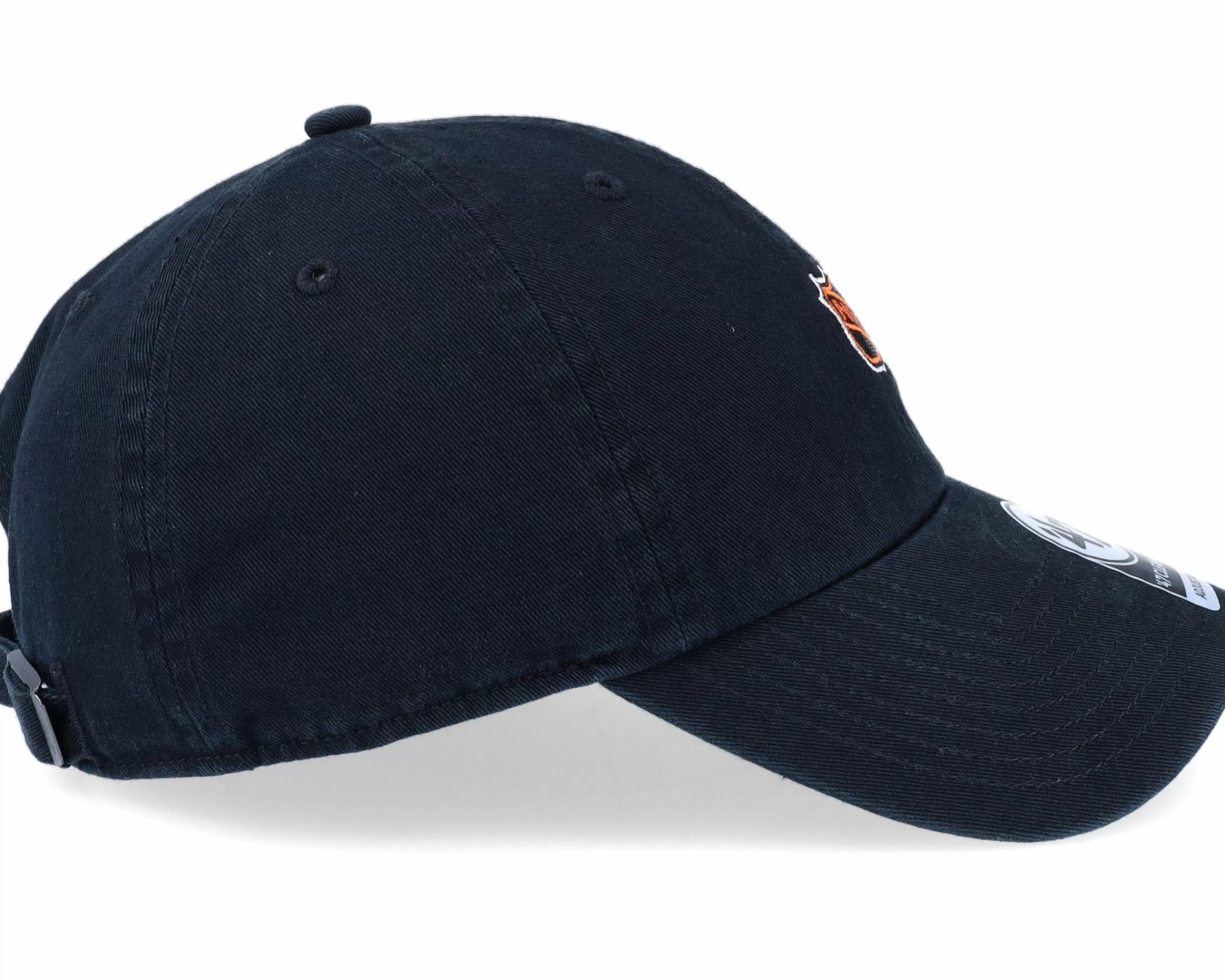 47 Brand Nhl Logo Base Runner Clean Up Black Dad Cap - -Unisex Dad Cap