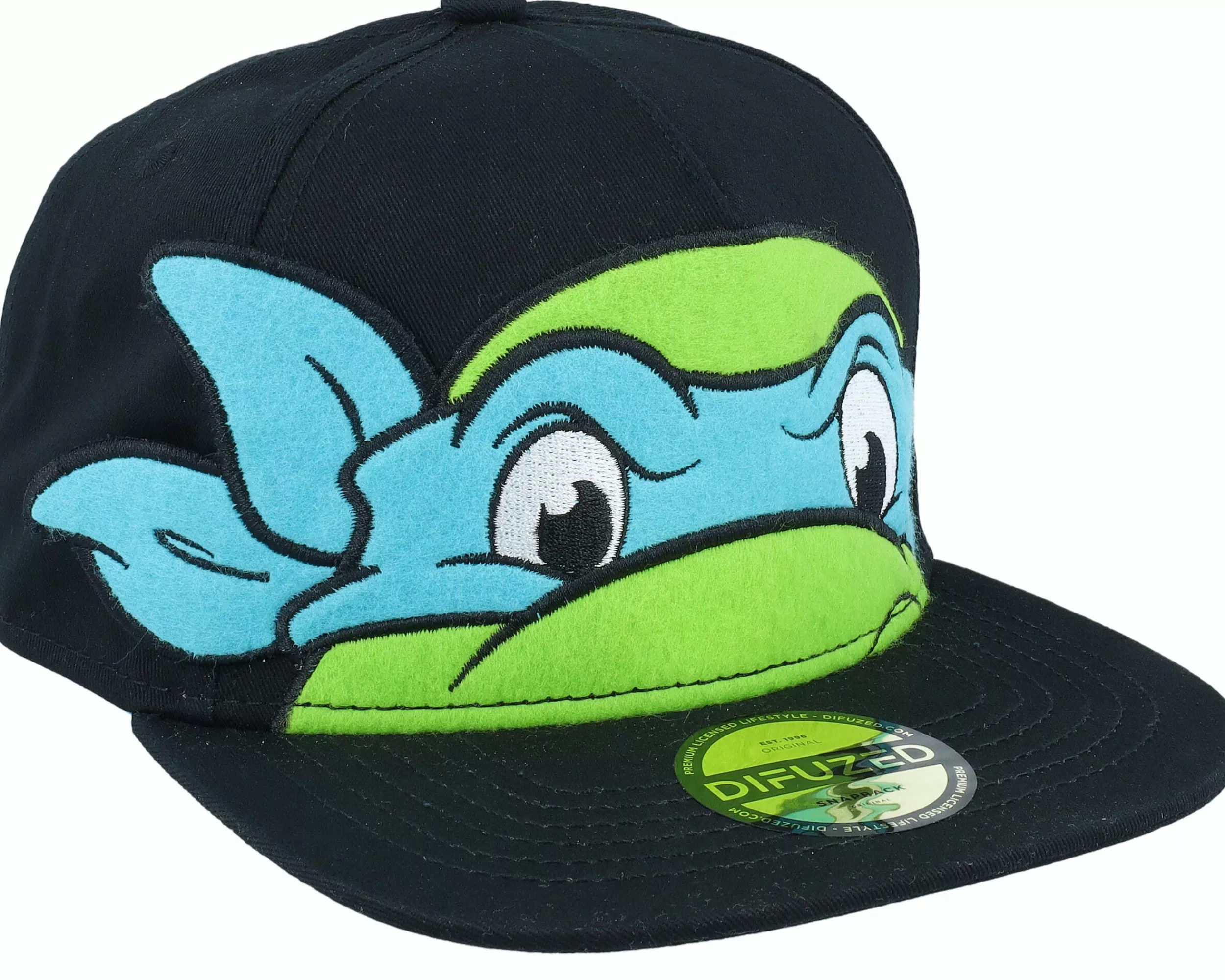 Difuzed Ninja Turtles Leonardo Novelty Cap Black/Blue Snapback - -Unisex Snapback