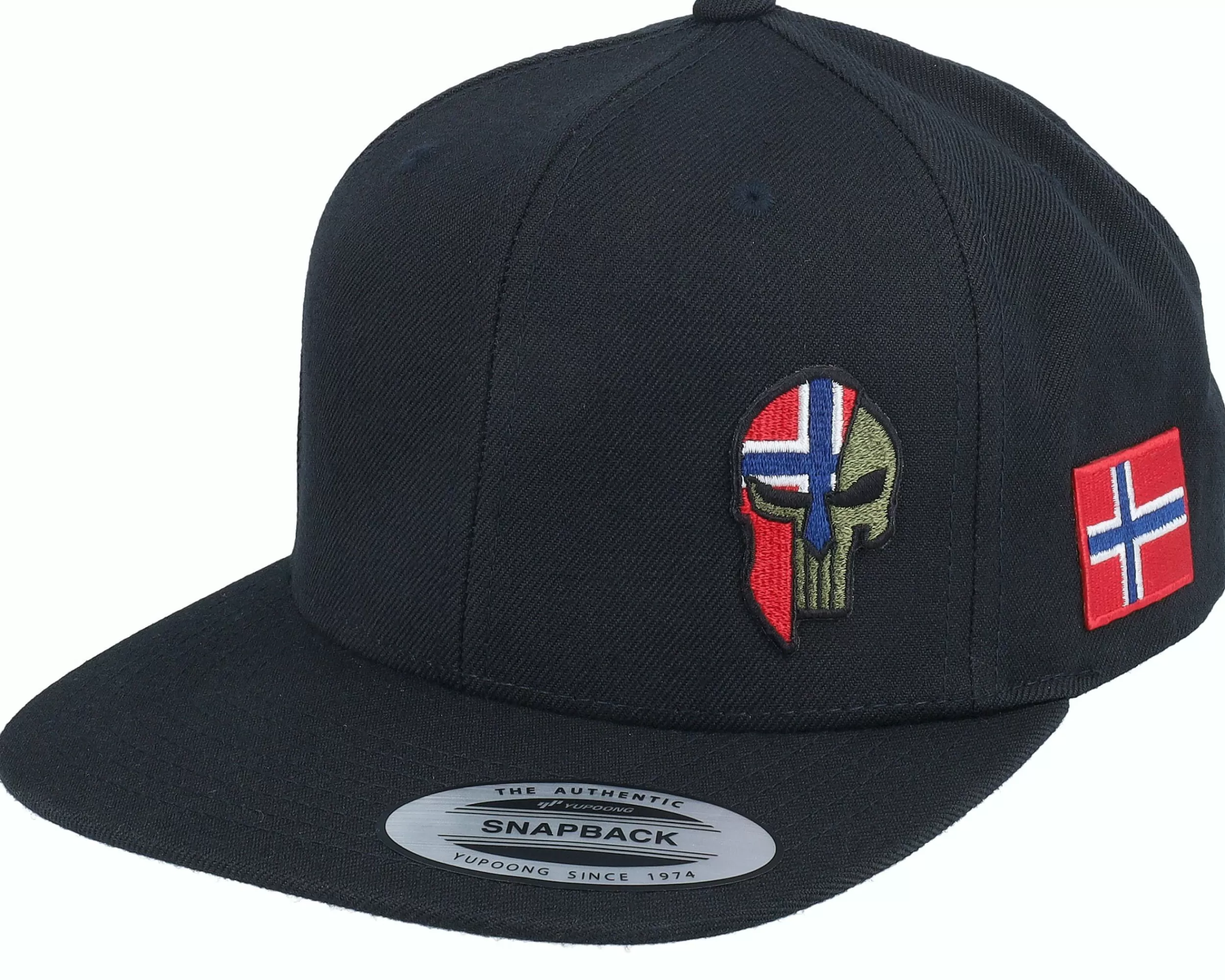 Army Head Norway Army Skull Black Snapback - -Unisex Snapback