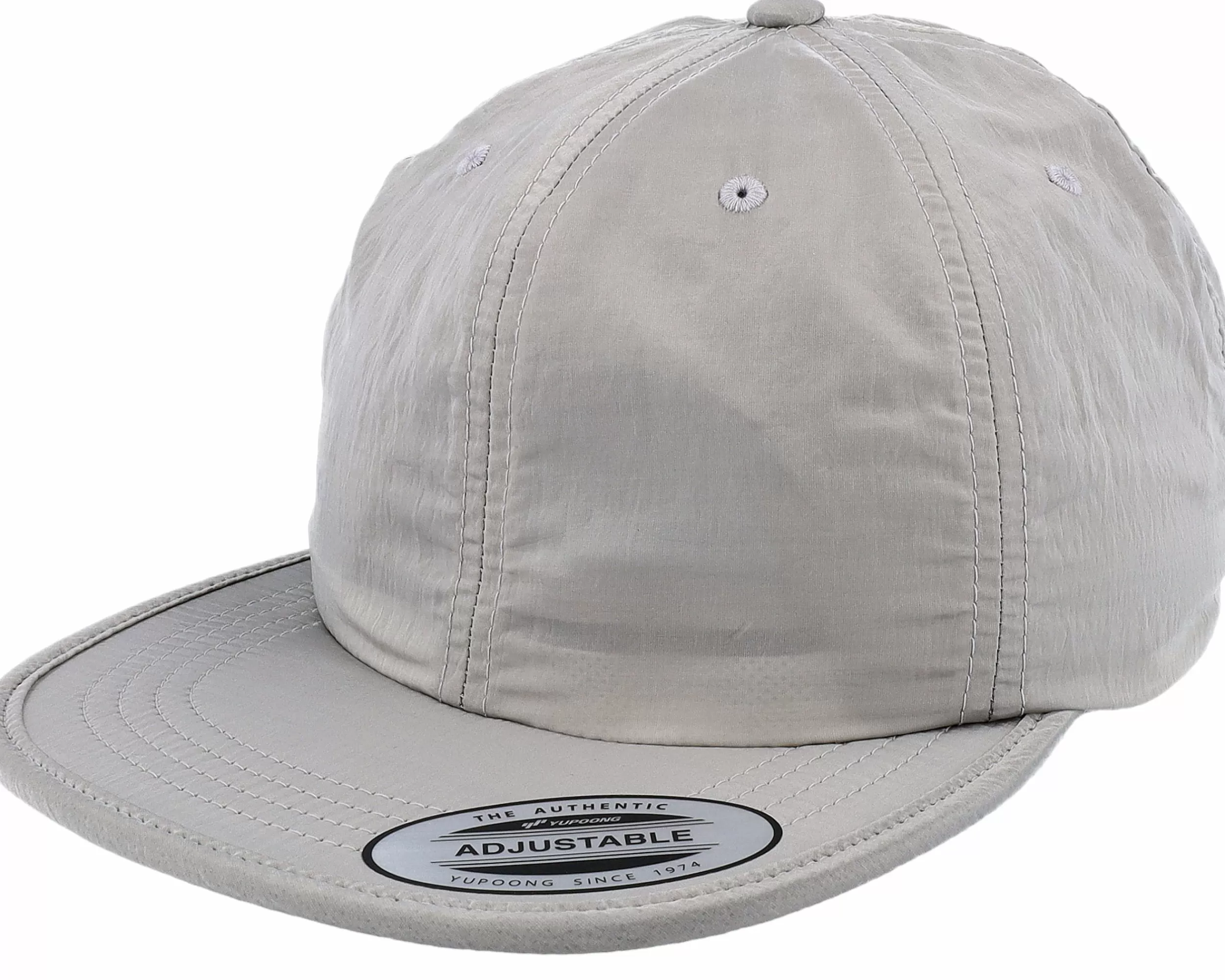 Yupoong Nylon Cap Silver Fitted - -Unisex Fitted