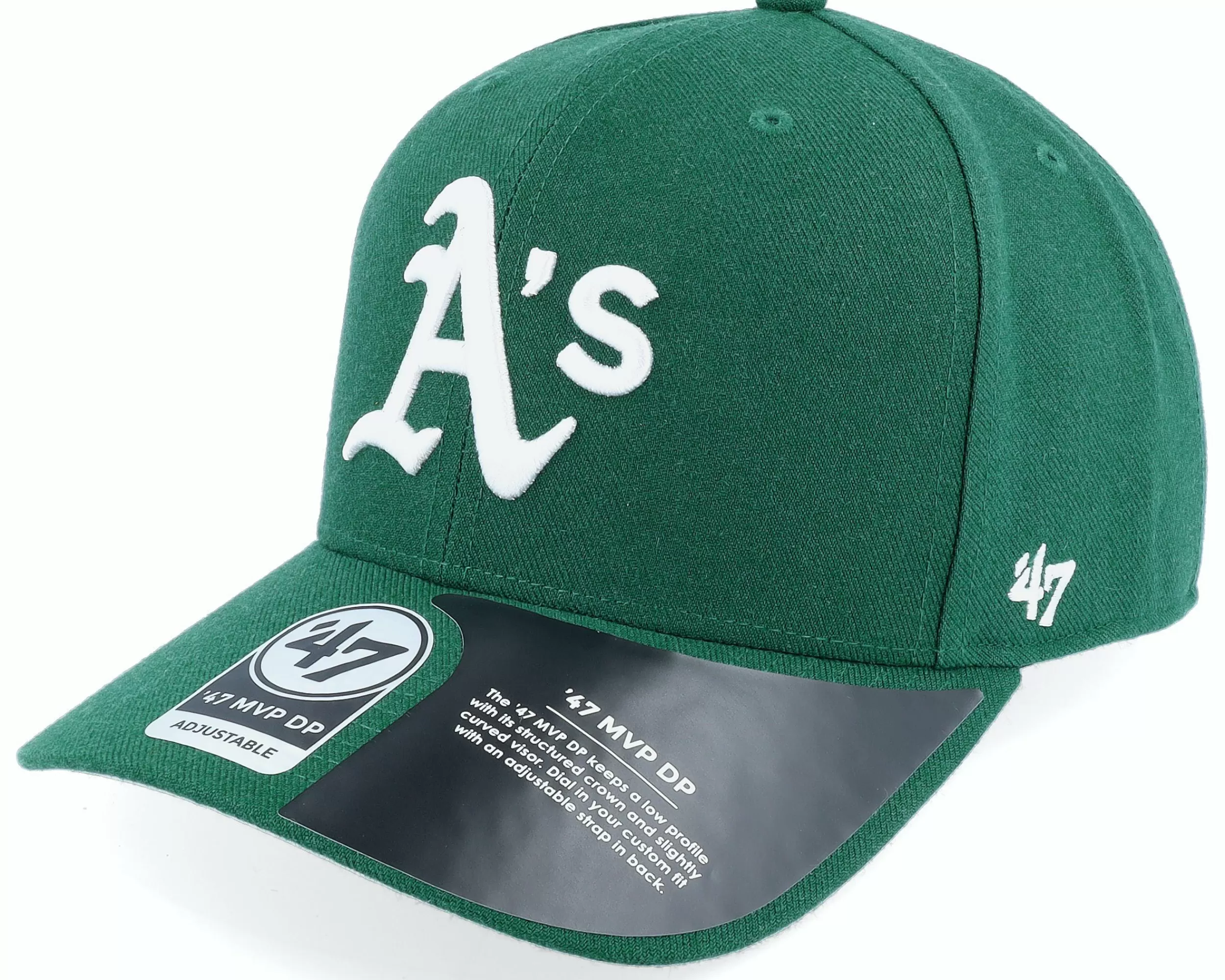 47 Brand Oakland Athletics Cold Zone Mvp Dp Dark Green Adjustable - -Unisex Adjustable