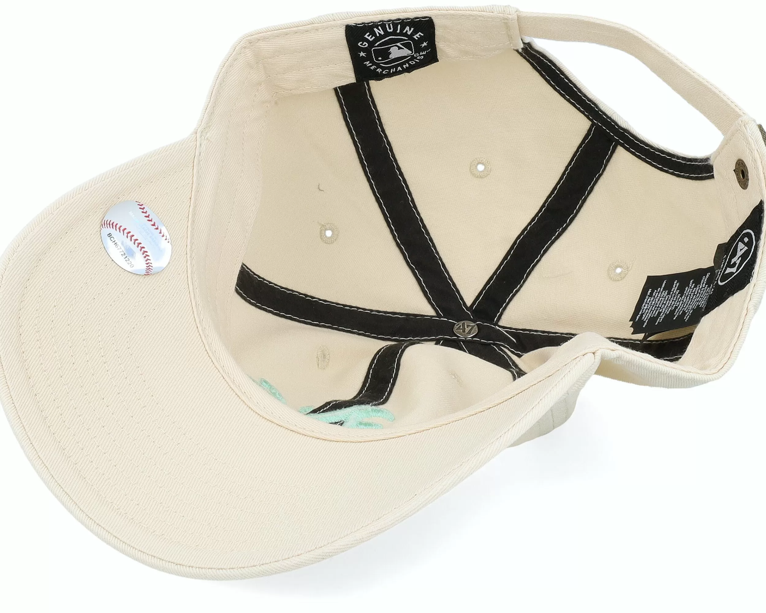 47 Brand Oakland Athletics Mlb Clean Up Natural Dad Cap - -Unisex Adjustable