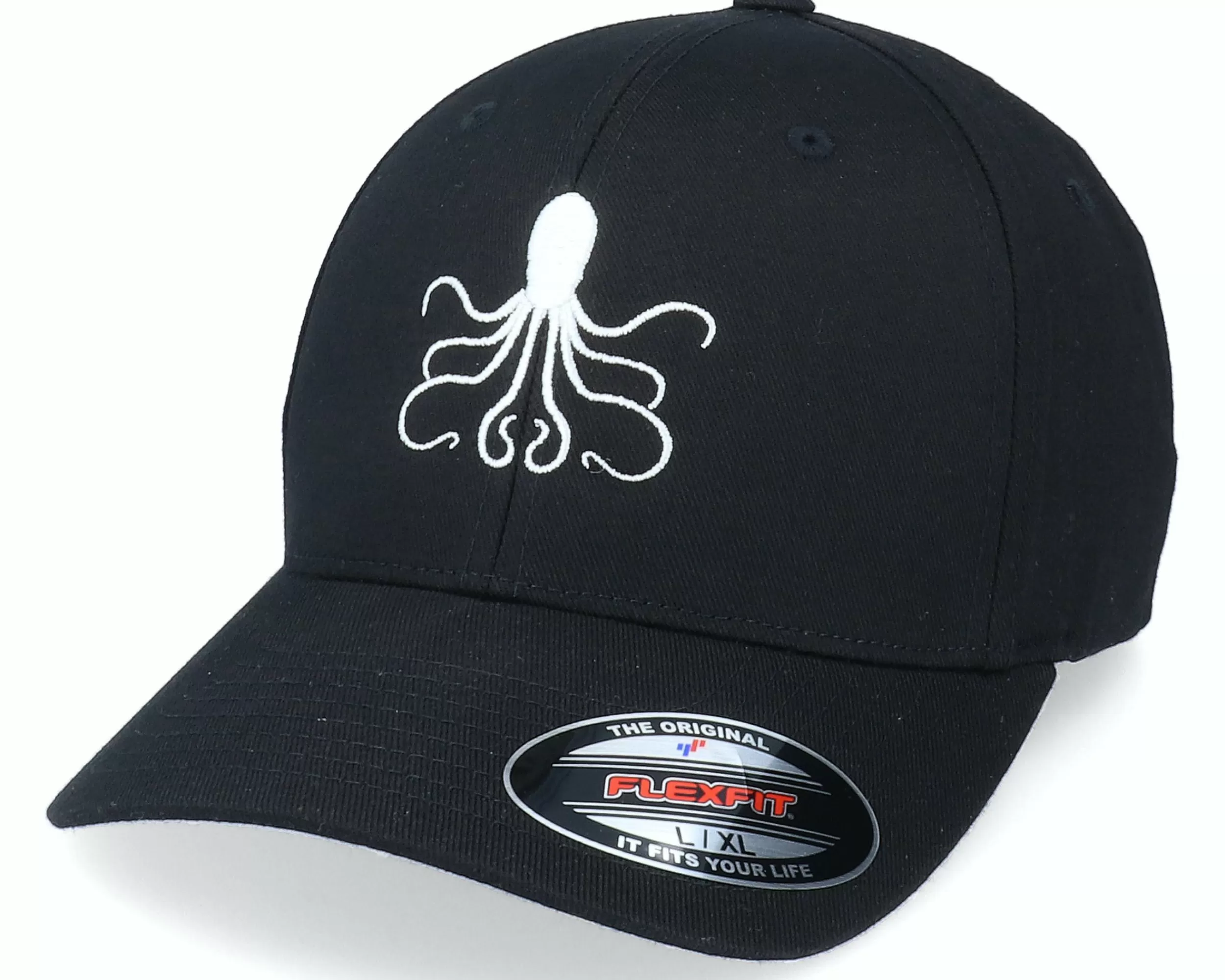 Iconic Octopus Silhouette Black Flexfit - -Unisex Flexfit