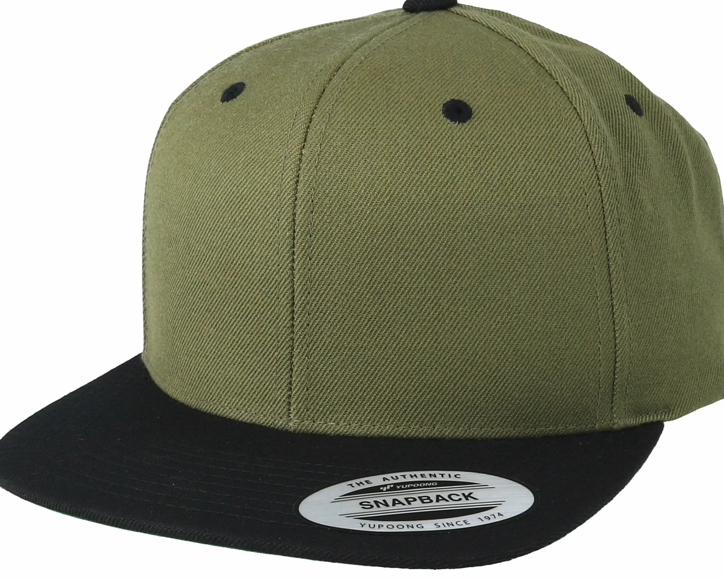 Yupoong Olive/Black Snapback - -Unisex Snapback