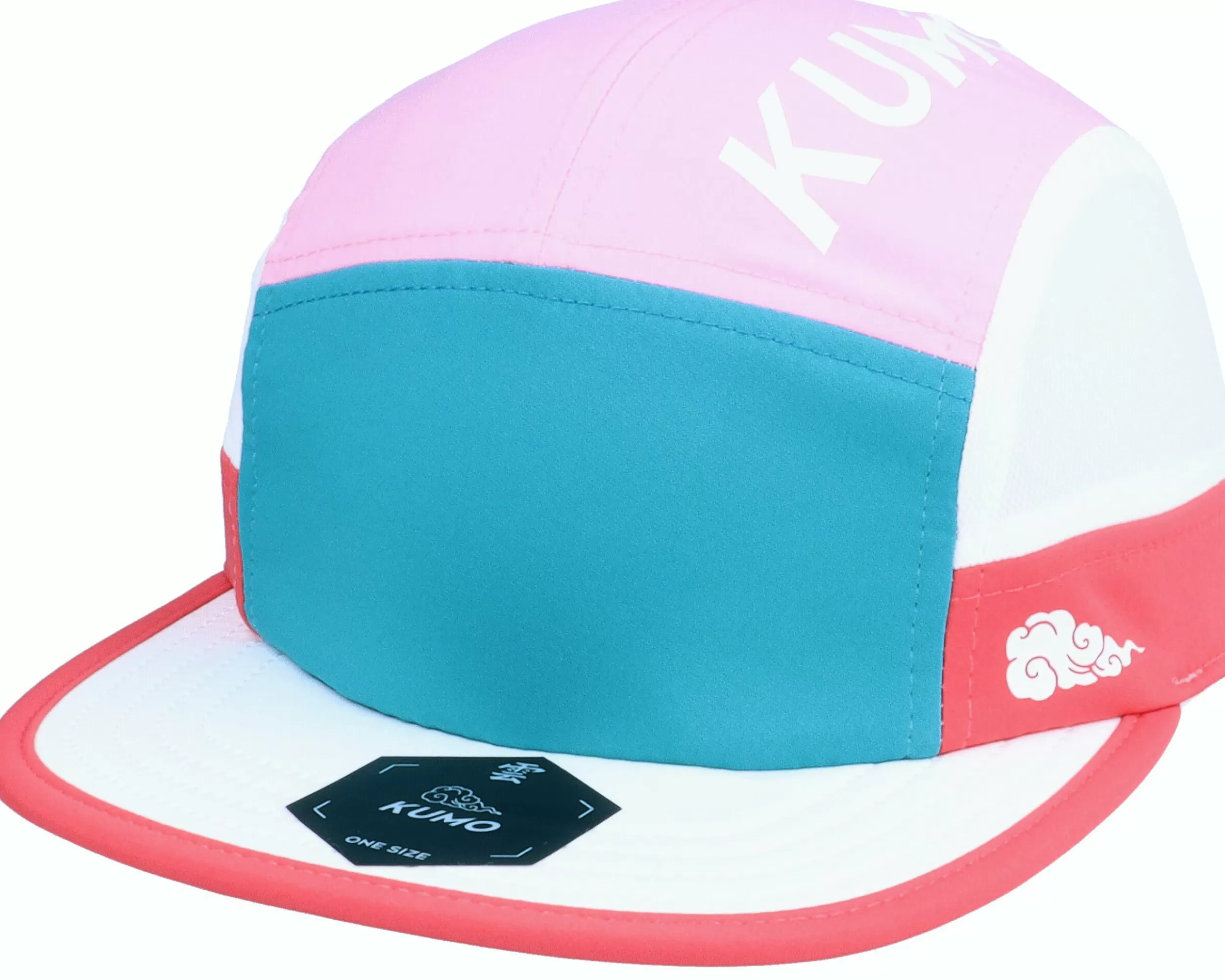 Kumo On Top Cloudfit Green/White/Red/Pink 5-Panel - -Unisex 5-Panel