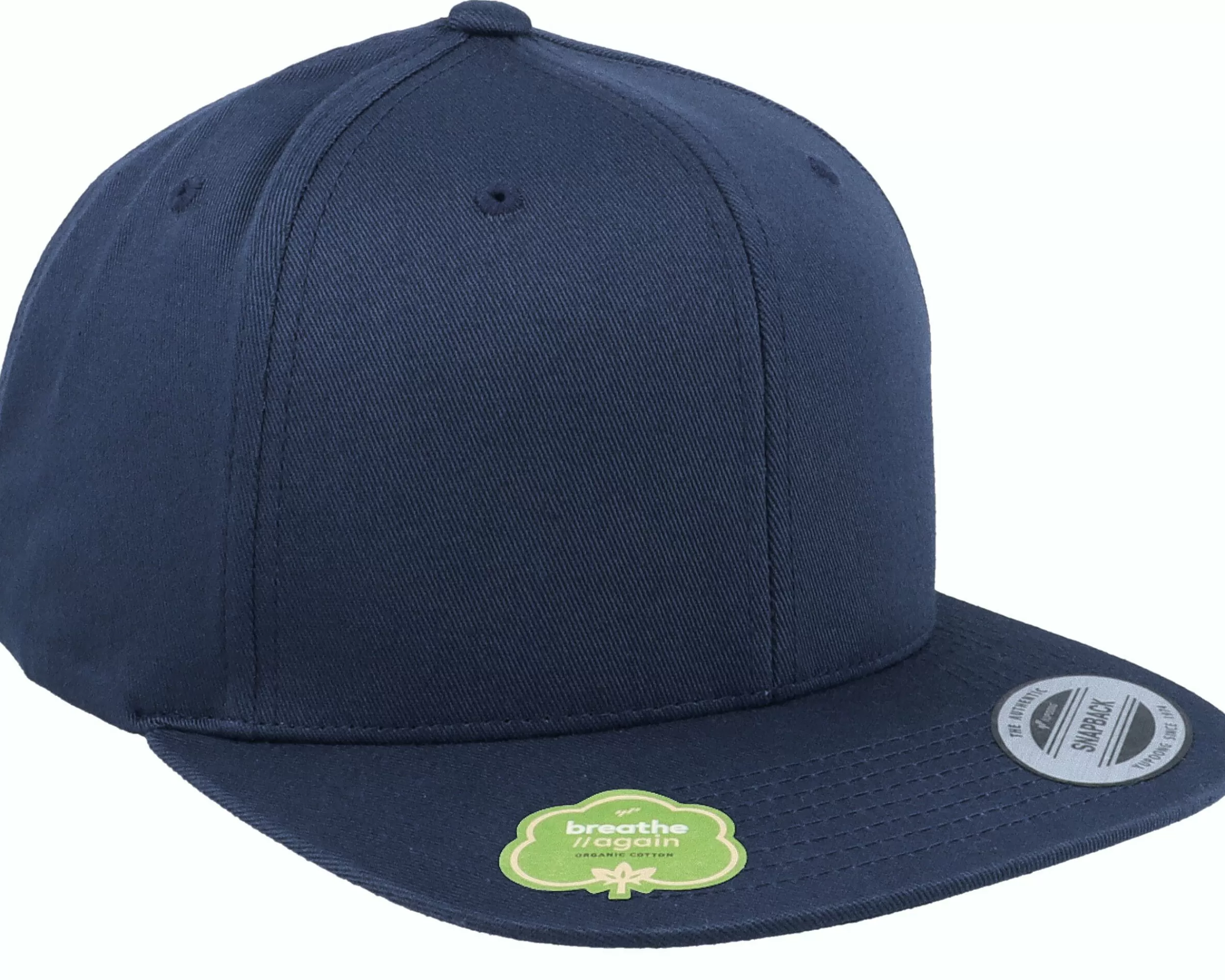 Yupoong Organic Navy Snapback - -Unisex Snapback