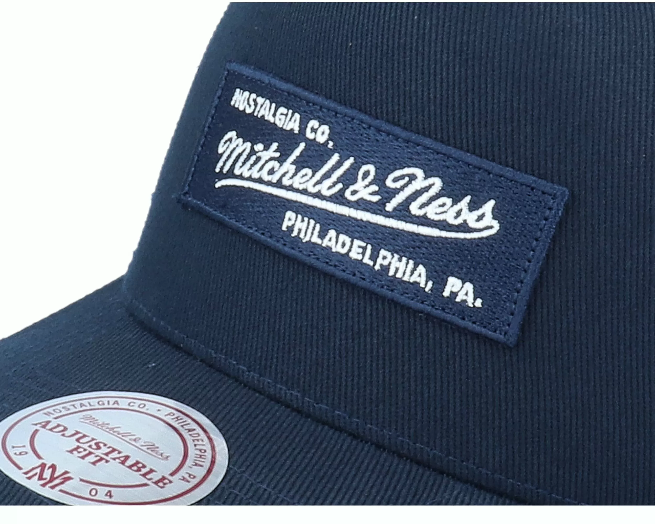 Mitchell & Ness Own Brand Box Logo Navy Trucker - -Unisex Trucker