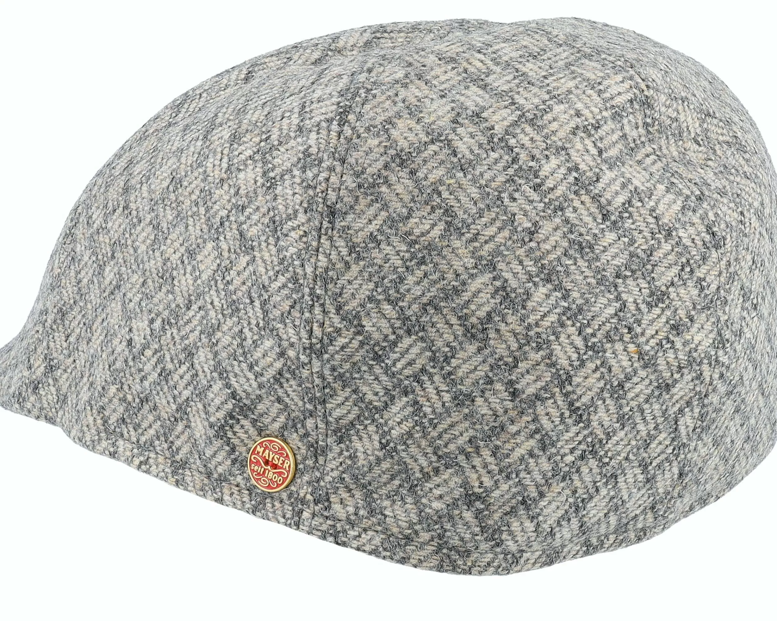 Mayser Paddy Amaro Grey Flat Cap - -Unisex Flat Caps