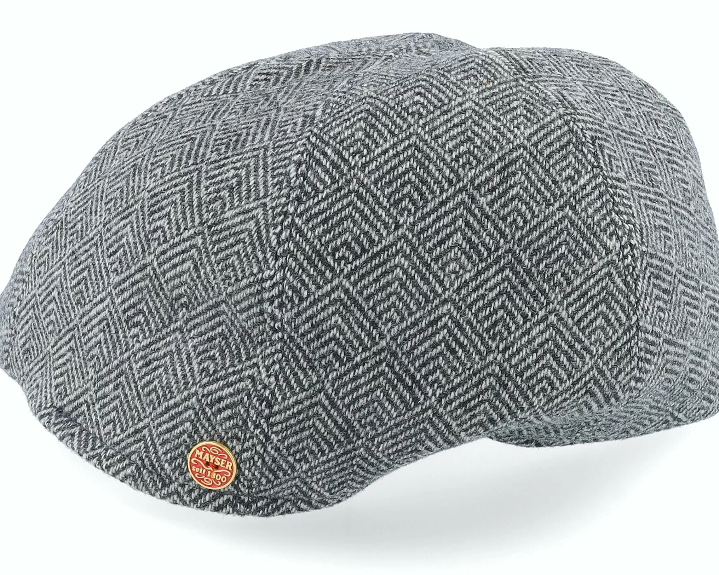 Mayser Paddy Premium Grey Flatcap - -Unisex Flat Caps