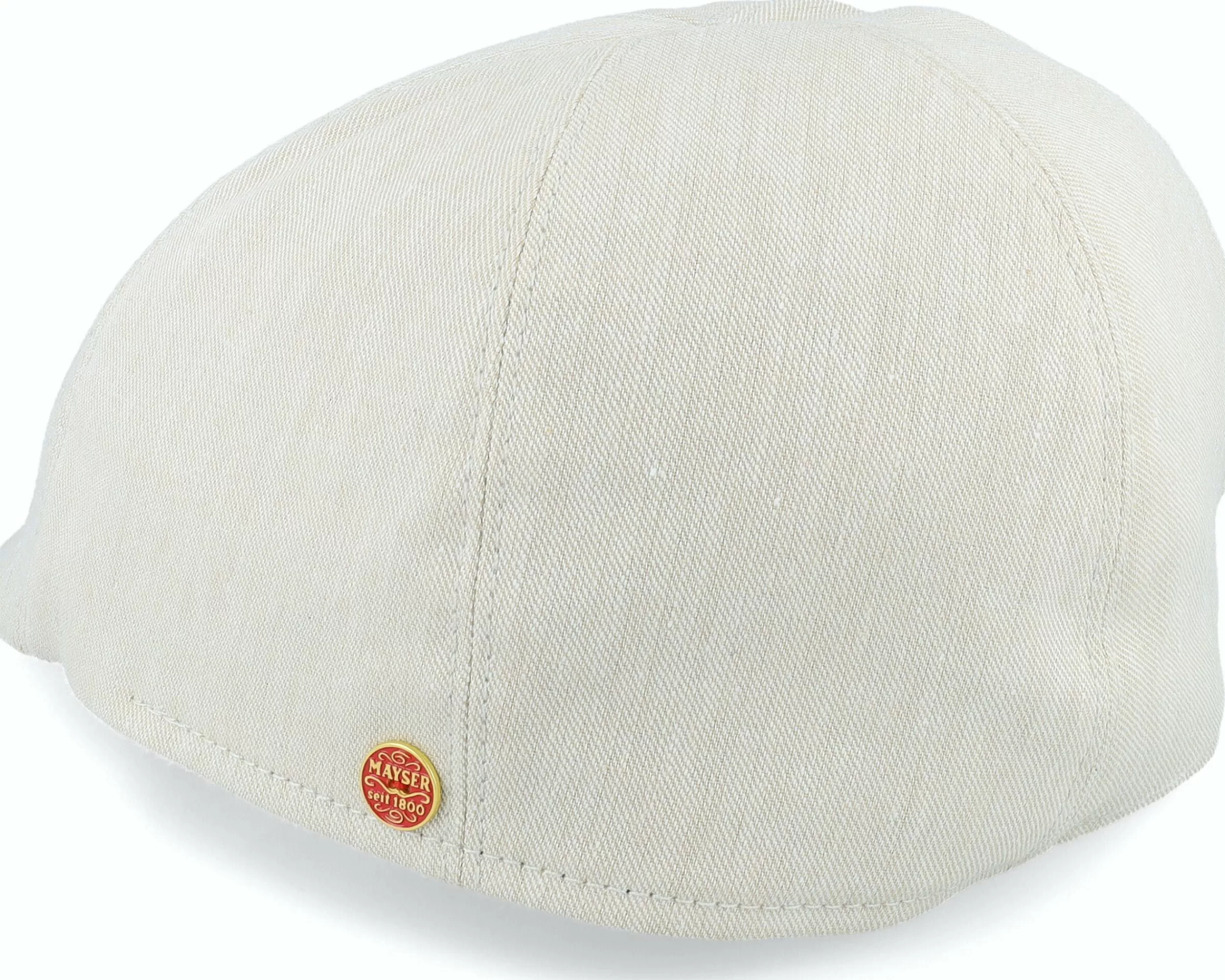 Mayser Paddy Superior Beige Flat Cap - -Unisex Flat Caps