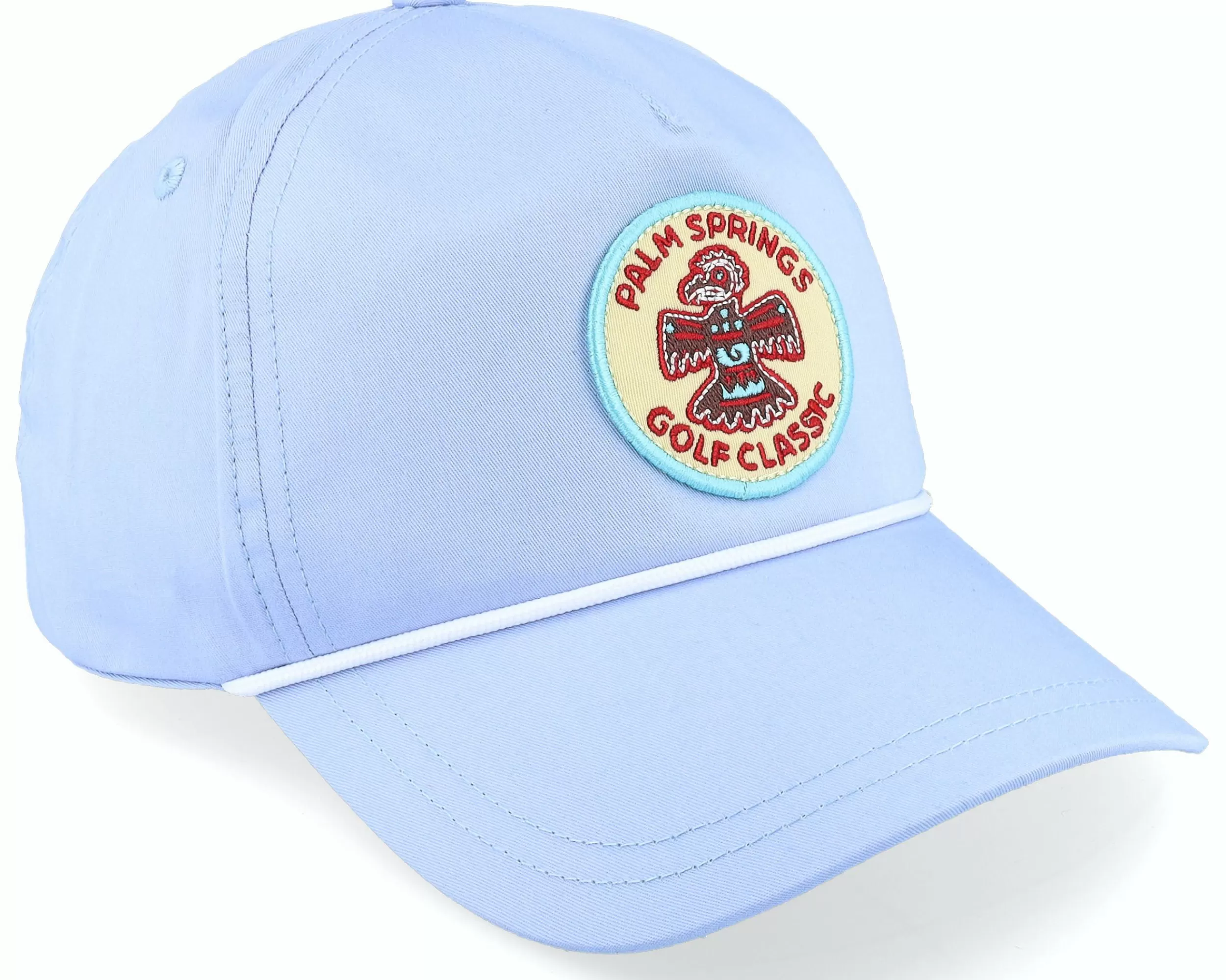 American Needle Palm Springs Ltwght Rope 19Th Hole Golf Light Blue Dad Cap - -Unisex Dad Cap