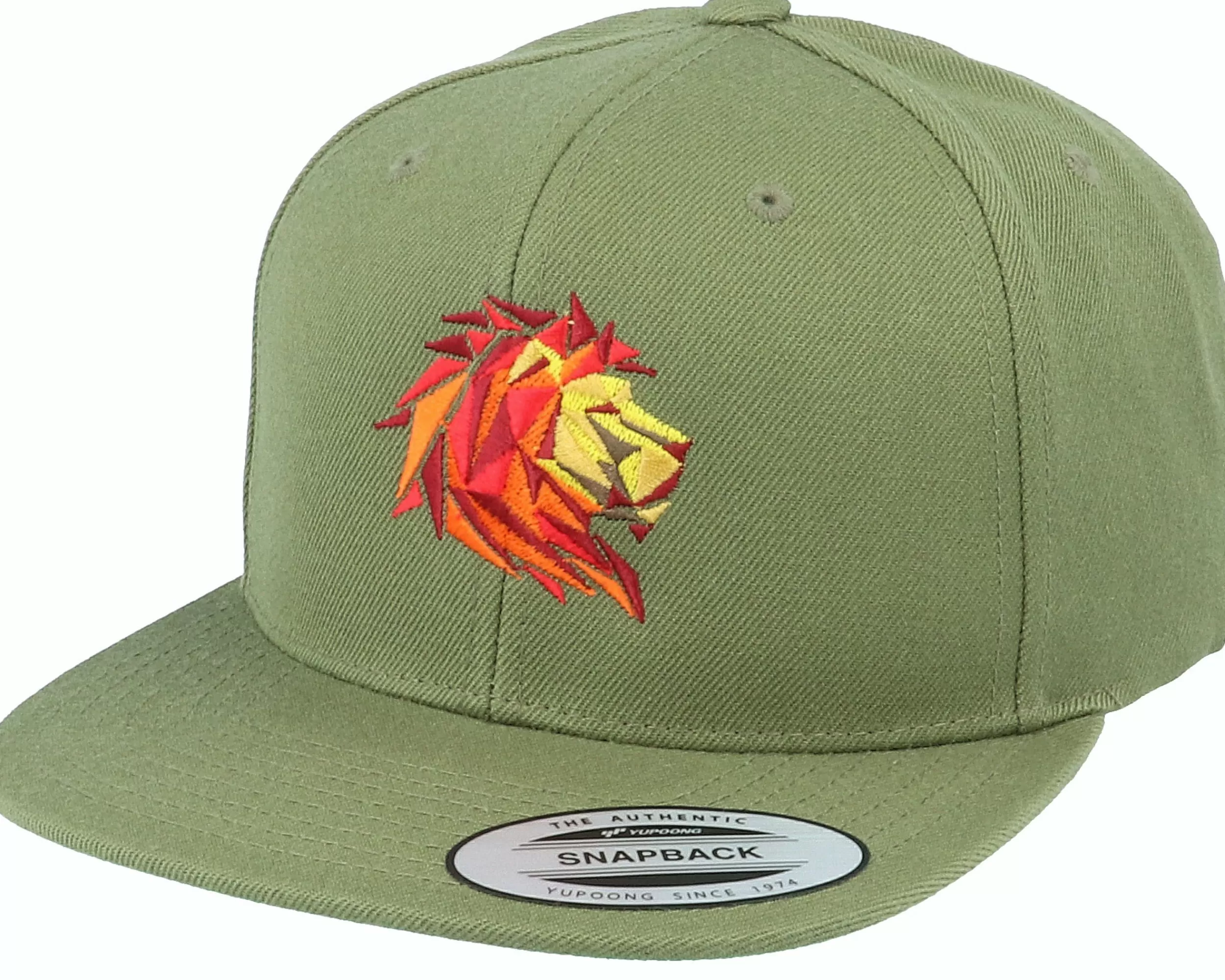 Origami Paper Alpha Lion Olive Snapback - -Unisex Snapback