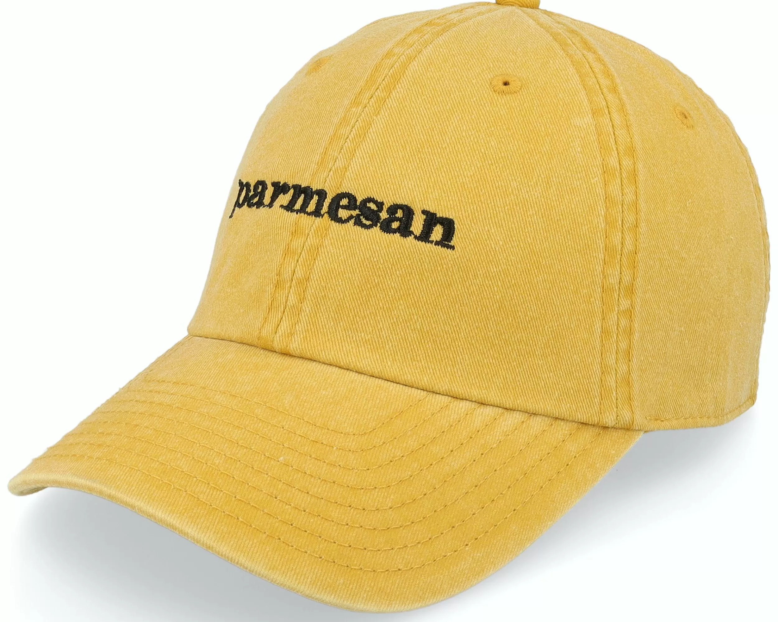 Iconic Parmesan Washed Mustard Dad Cap - -Unisex Dad Cap