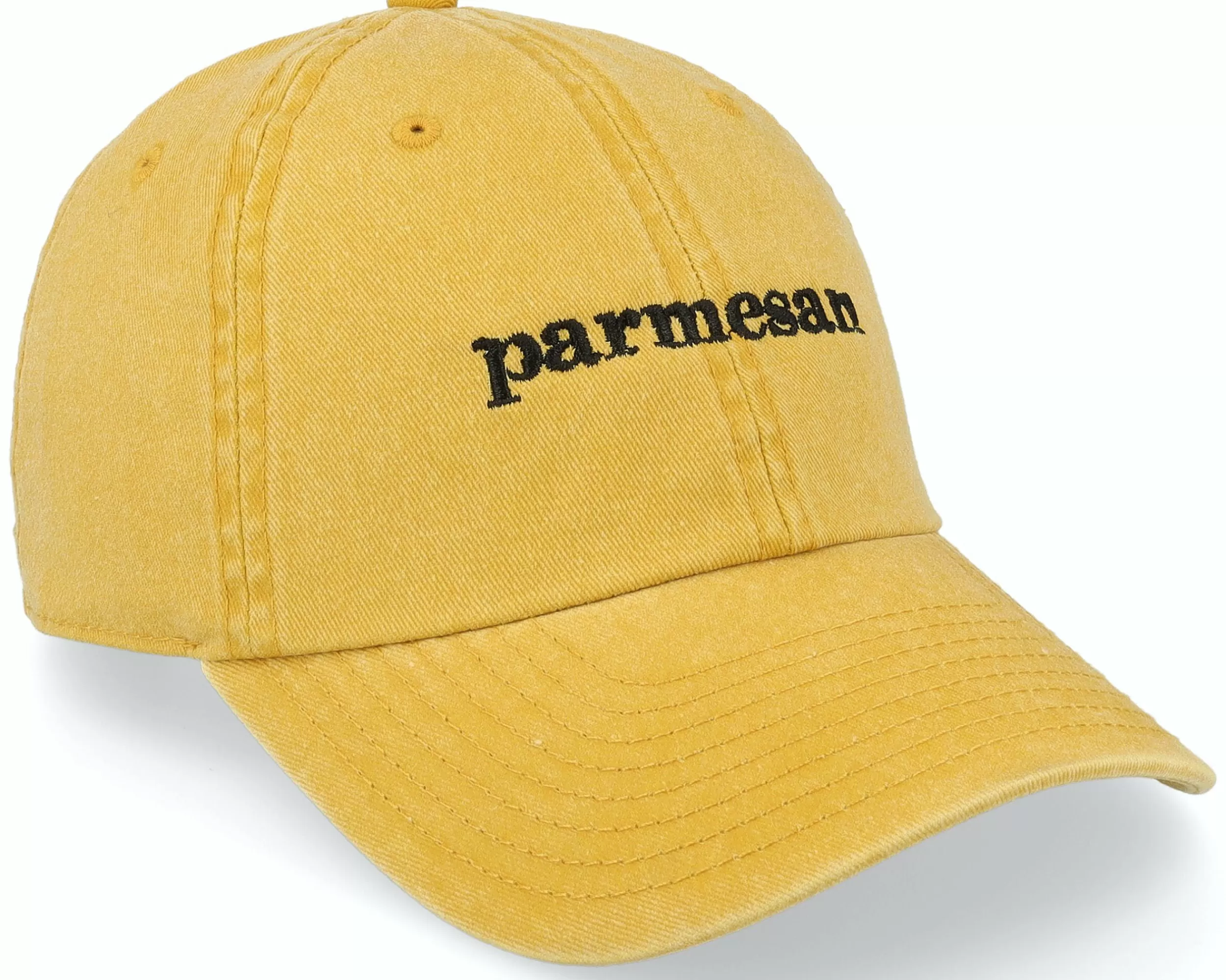 Iconic Parmesan Washed Mustard Dad Cap - -Unisex Dad Cap