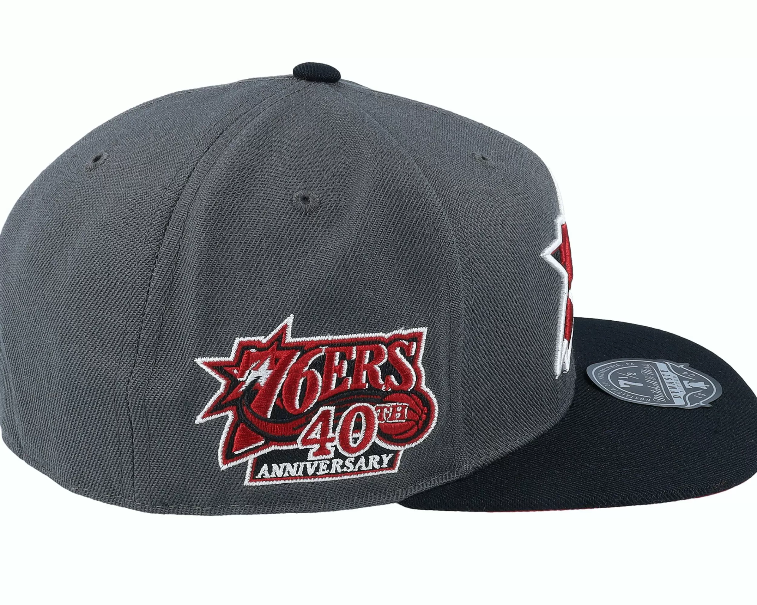 Mitchell & Ness Philadelphia 76Ers Born And Bred Grey/Black Fitted - -Unisex Fitted