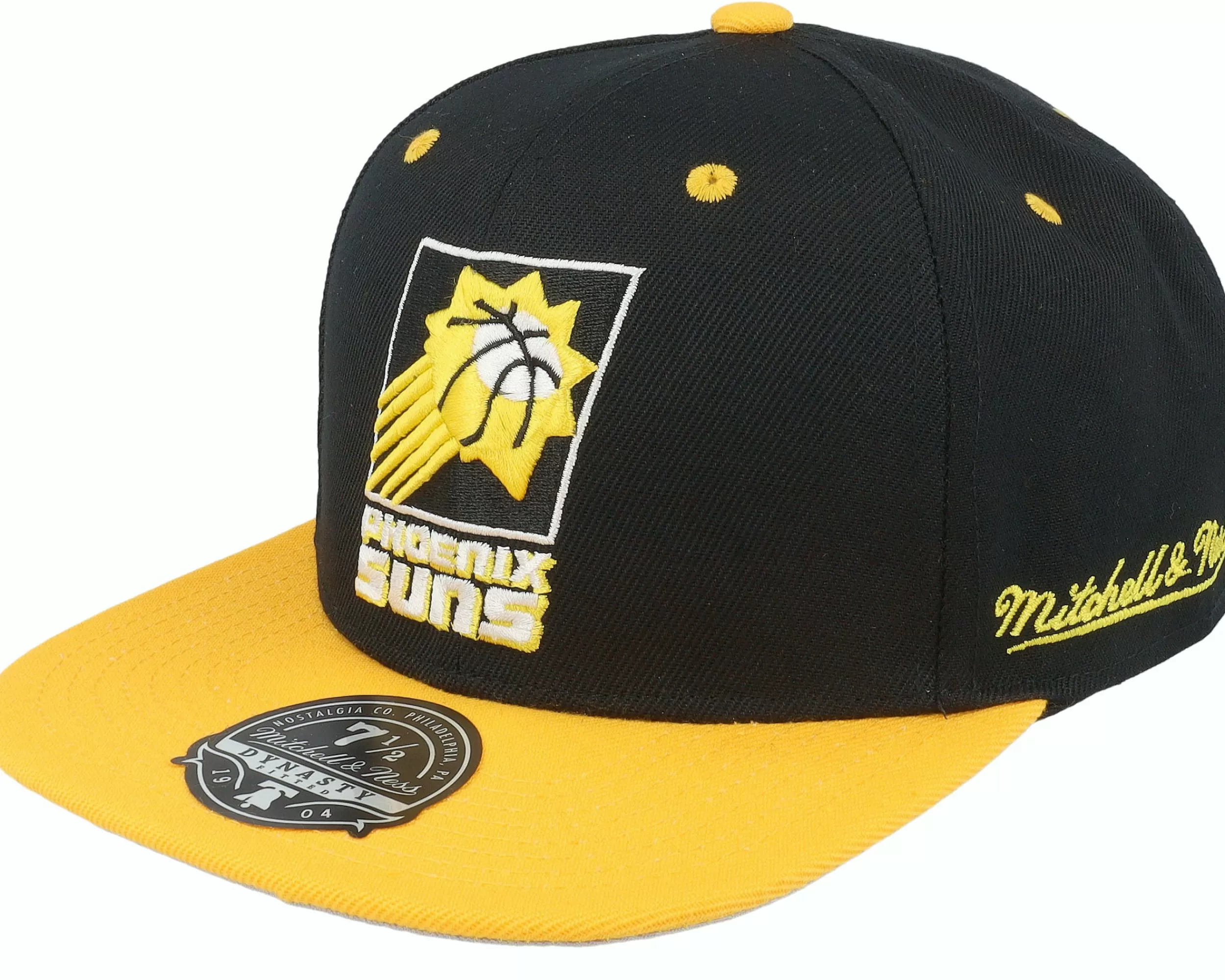 Mitchell & Ness Phoenix Suns Yellow Toe Black/Yellow Fitted - -Unisex Fitted