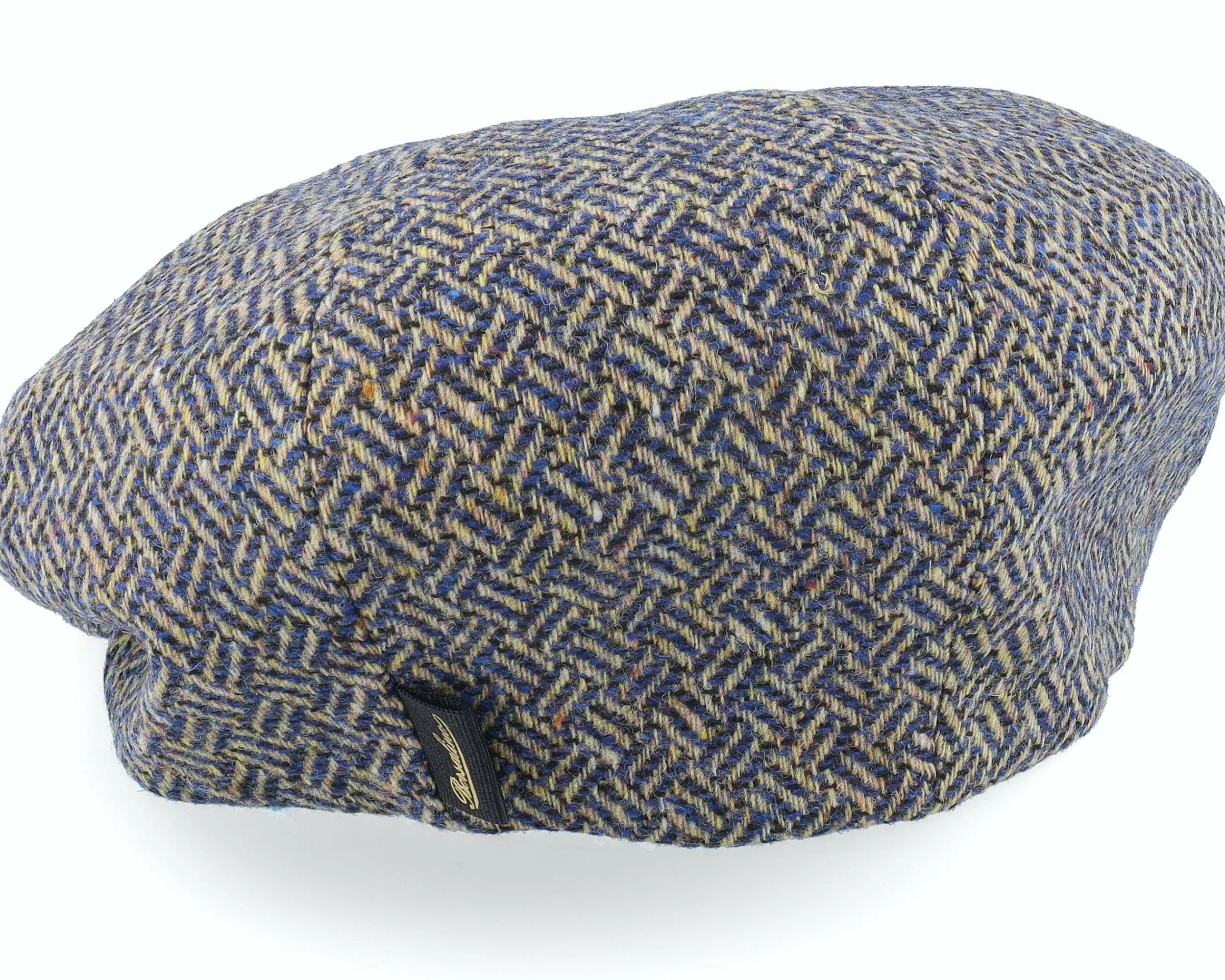 Borsalino Picrico Basket Stitch Hat Camel Flat Cap - -Unisex Flat Caps